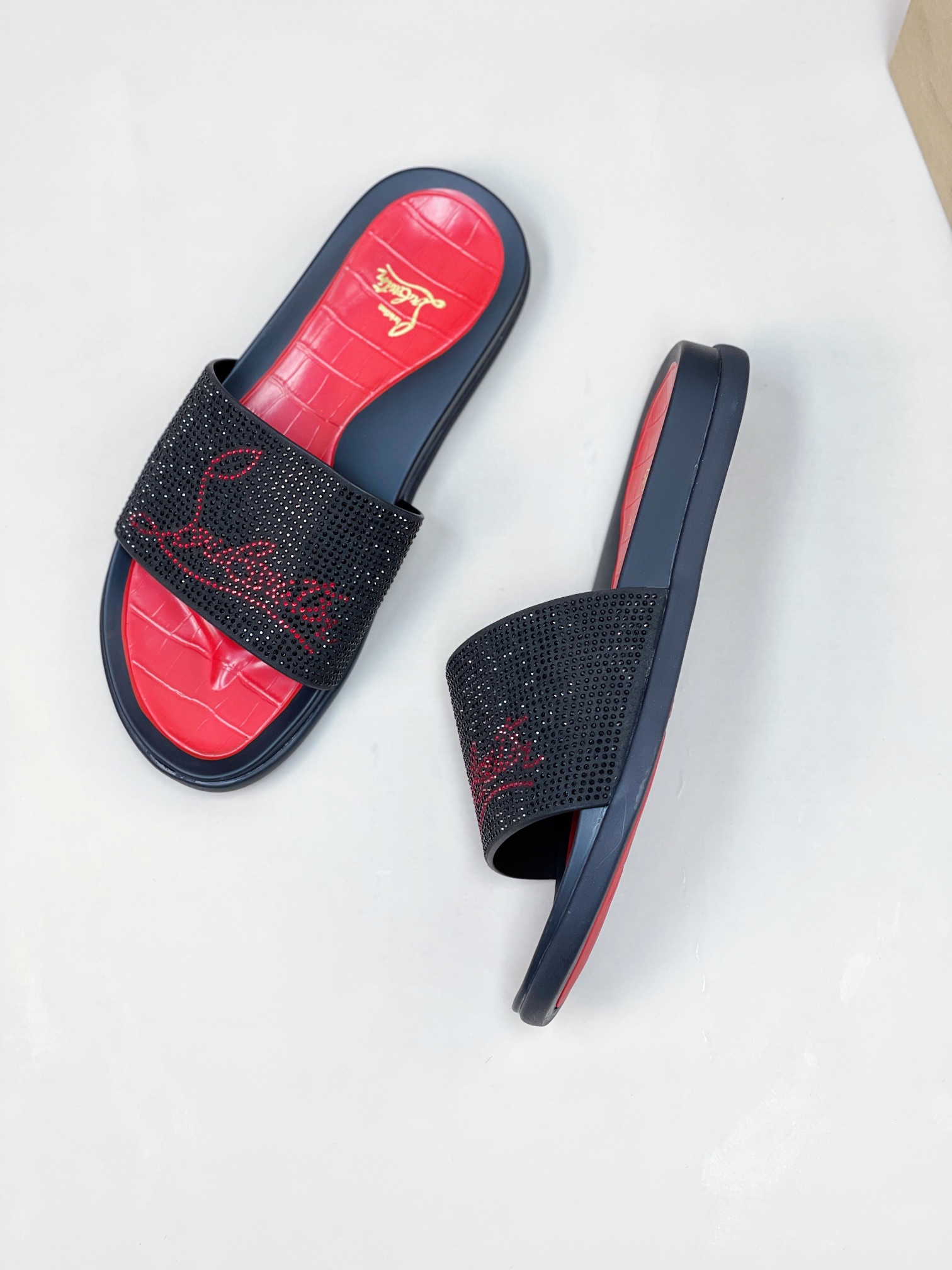 [CL zapatos inferiores rojos] tamaño 38-45 zapatillas clásicas de los hombres, el sitio web oficial 