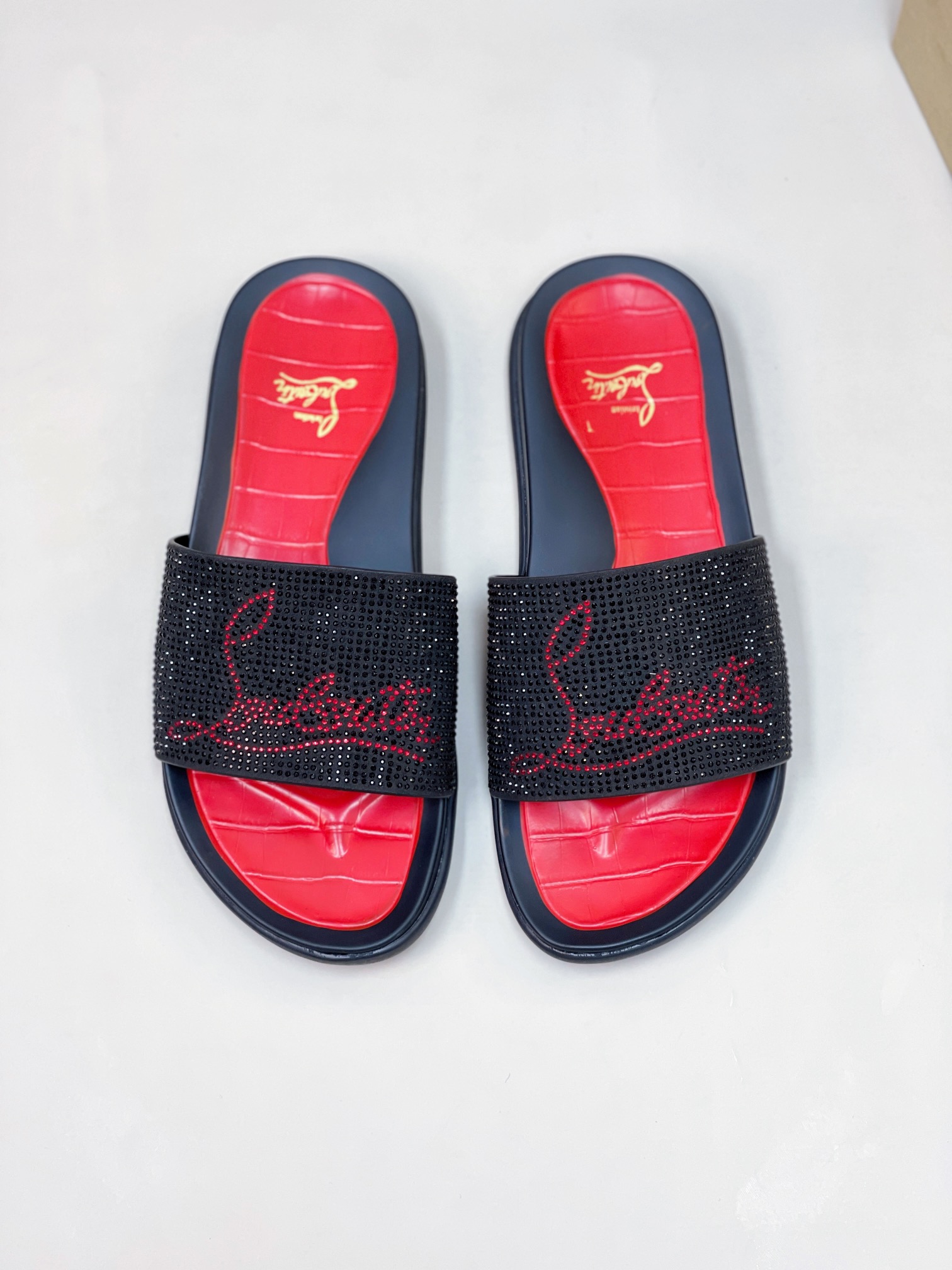 [CL zapatos inferiores rojos] tamaño 38-45 zapatillas clásicas de los hombres, el sitio web oficial