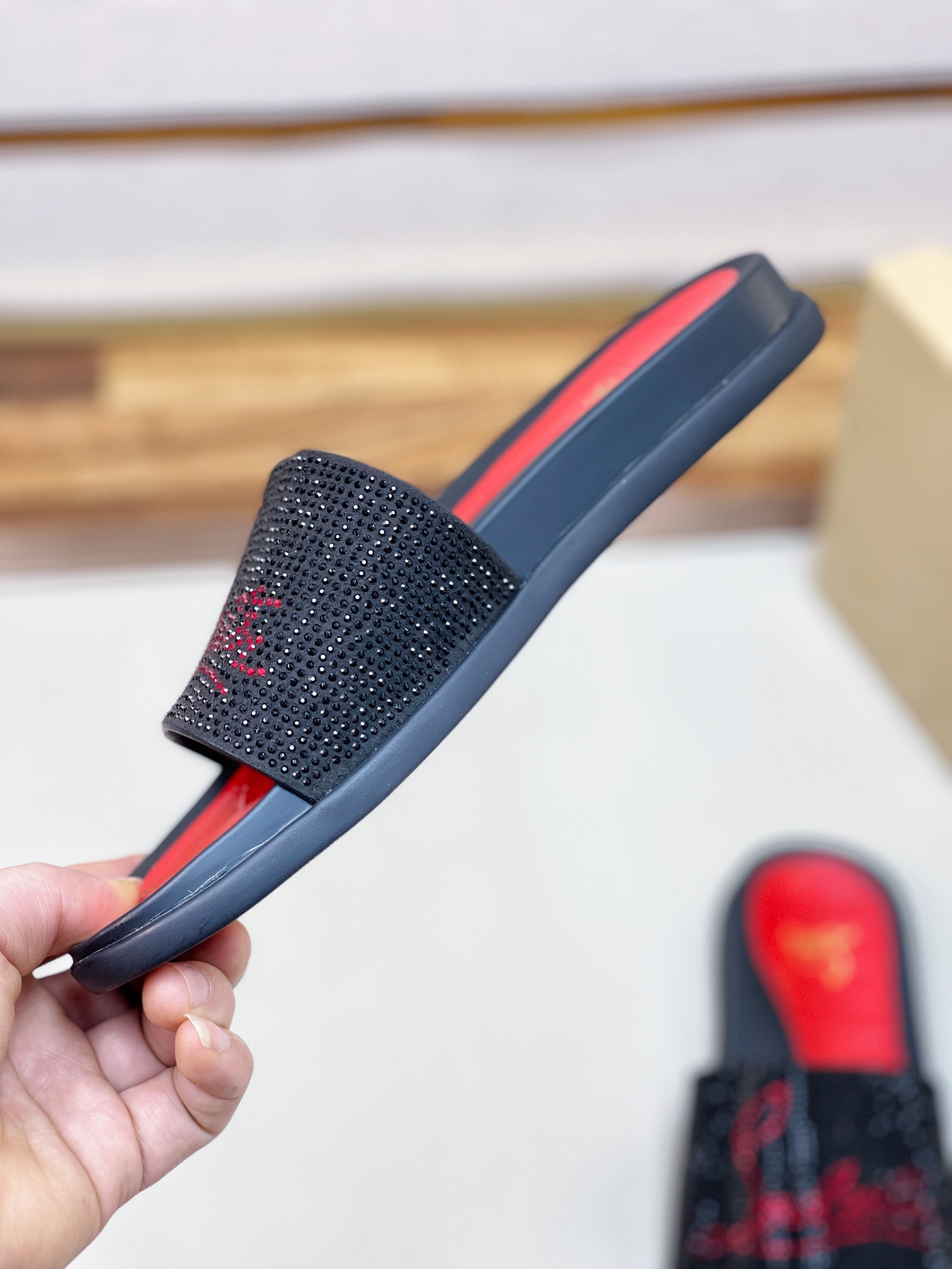 [CL zapatos inferiores rojos] tamaño 38-45 zapatillas clásicas de los hombres, el sitio web oficial 