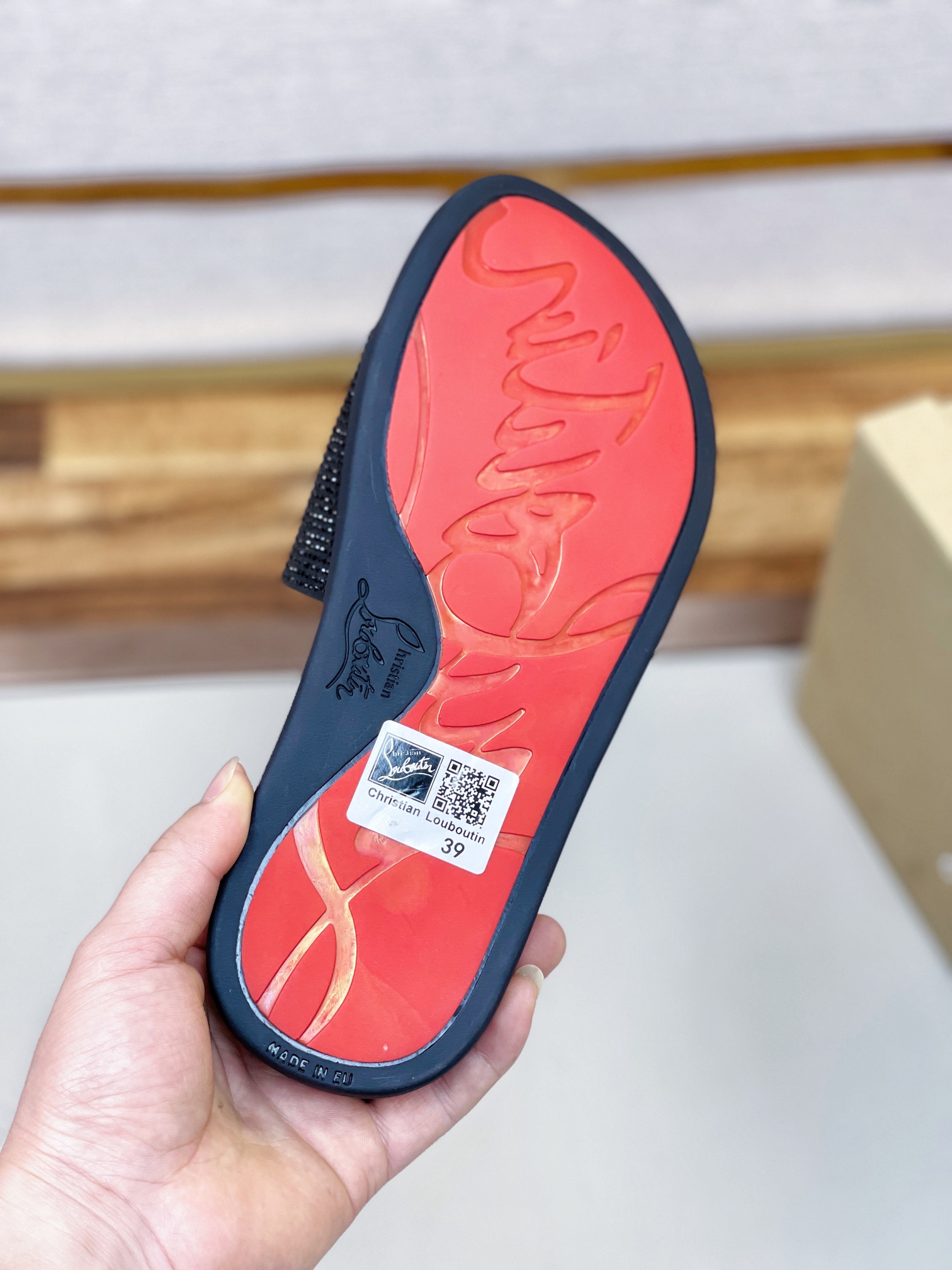[CL zapatos inferiores rojos] tamaño 38-45 zapatillas clásicas de los hombres, el sitio web oficial 