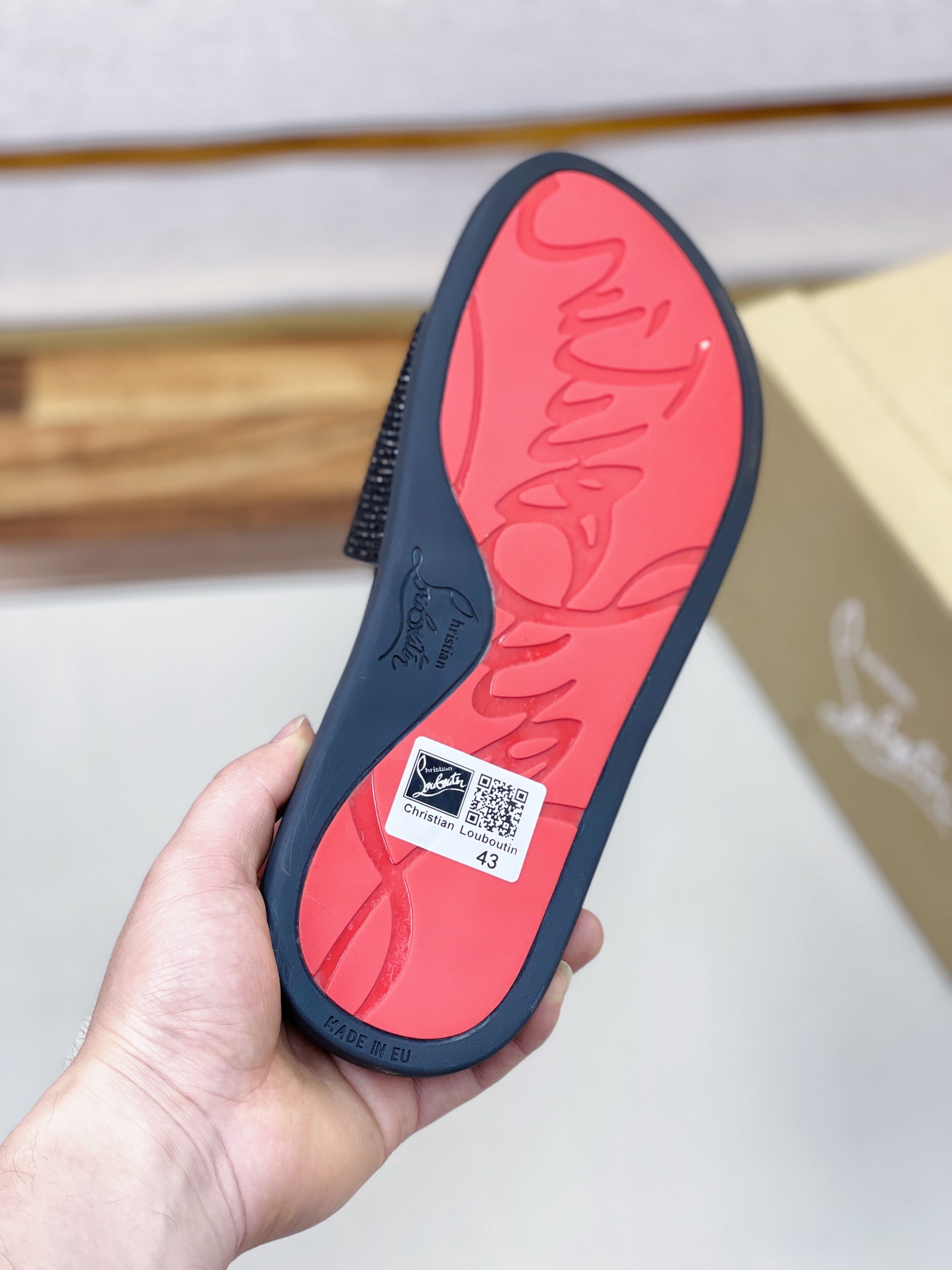 [CL zapatos inferiores rojos] tamaño 38-45 zapatillas clásicas de los hombres, el sitio web oficial 