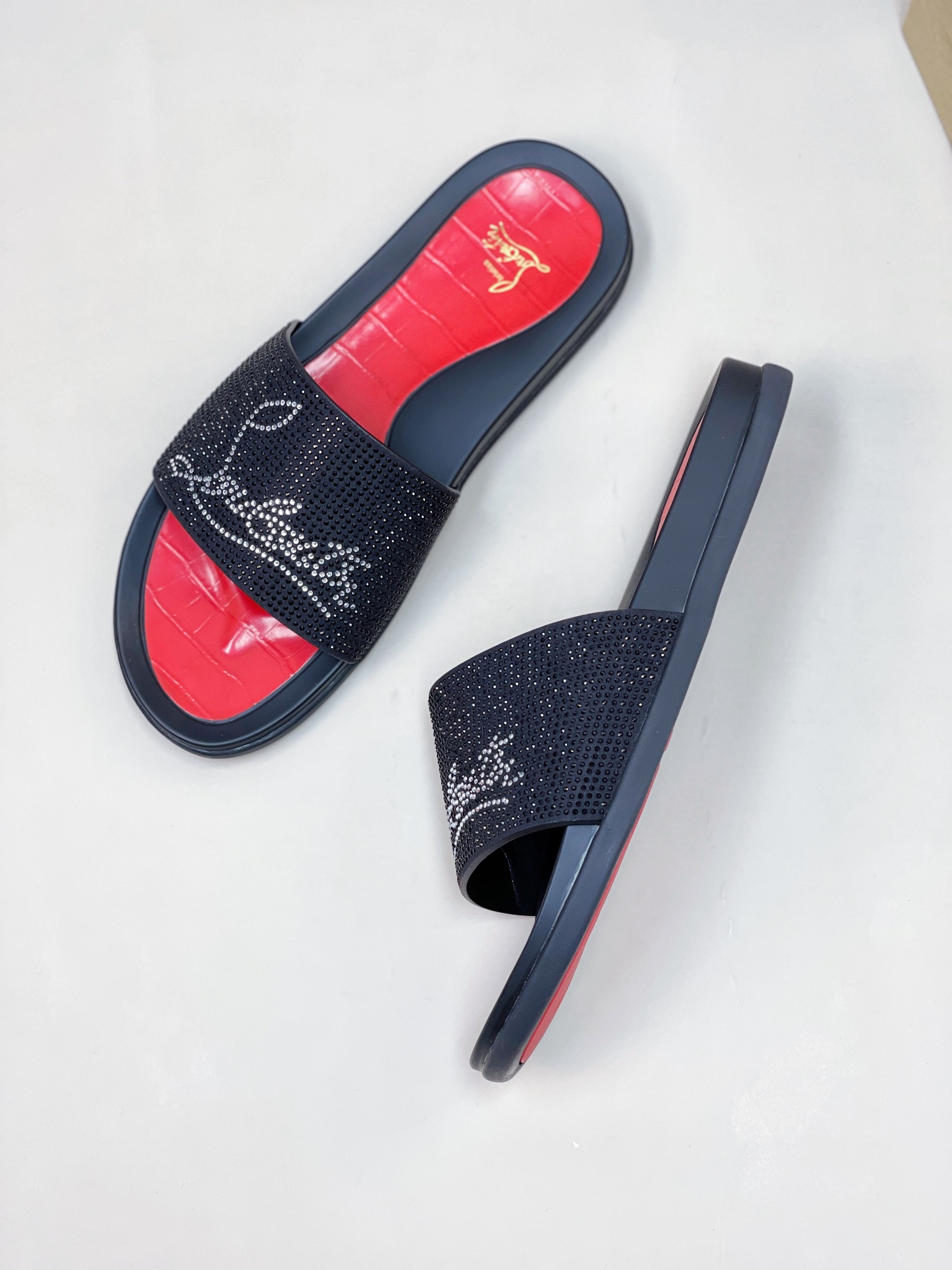 [CL zapatos inferiores rojos] tamaño 38-45 zapatillas clásicas de los hombres, el sitio web oficial 