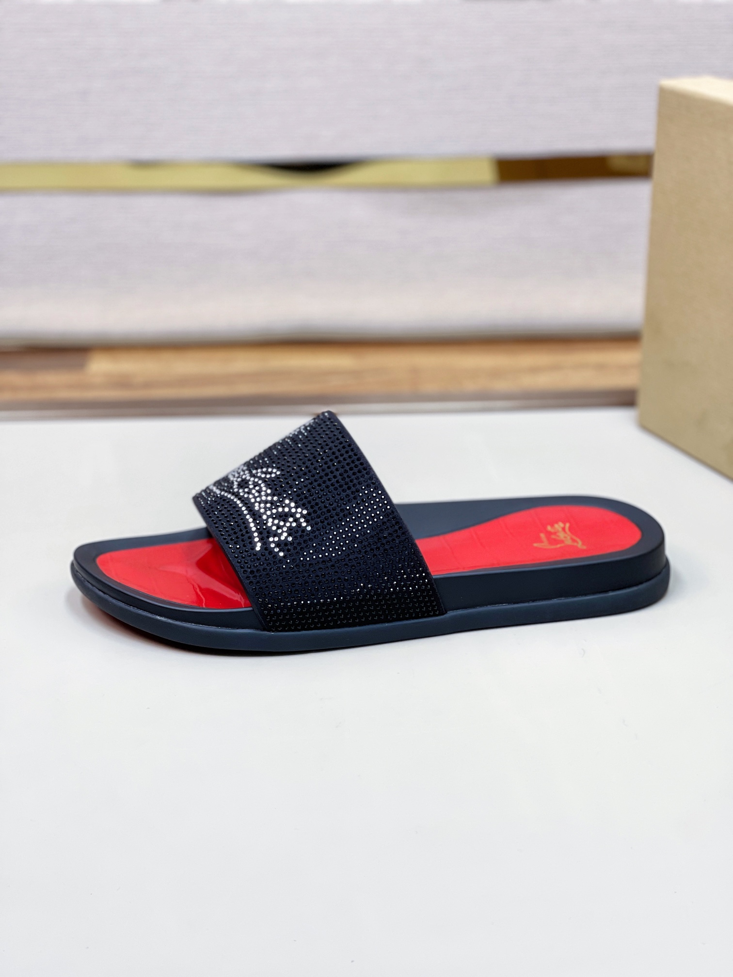 [CL zapatos inferiores rojos] tamaño 38-45 zapatillas clásicas de los hombres, el sitio web oficial 
