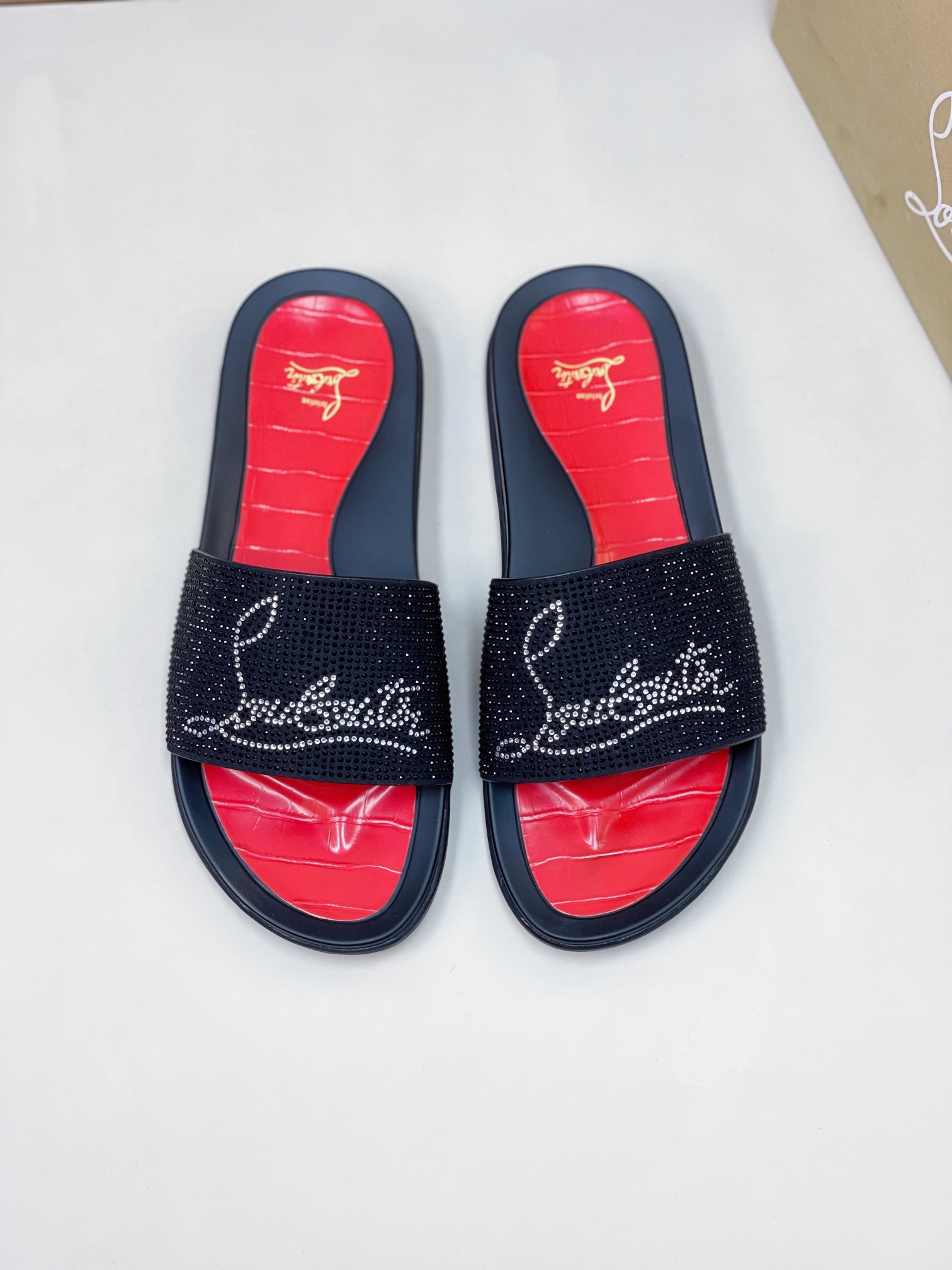 [CL zapatos inferiores rojos] tamaño 38-45 zapatillas clásicas de los hombres, el sitio web oficial