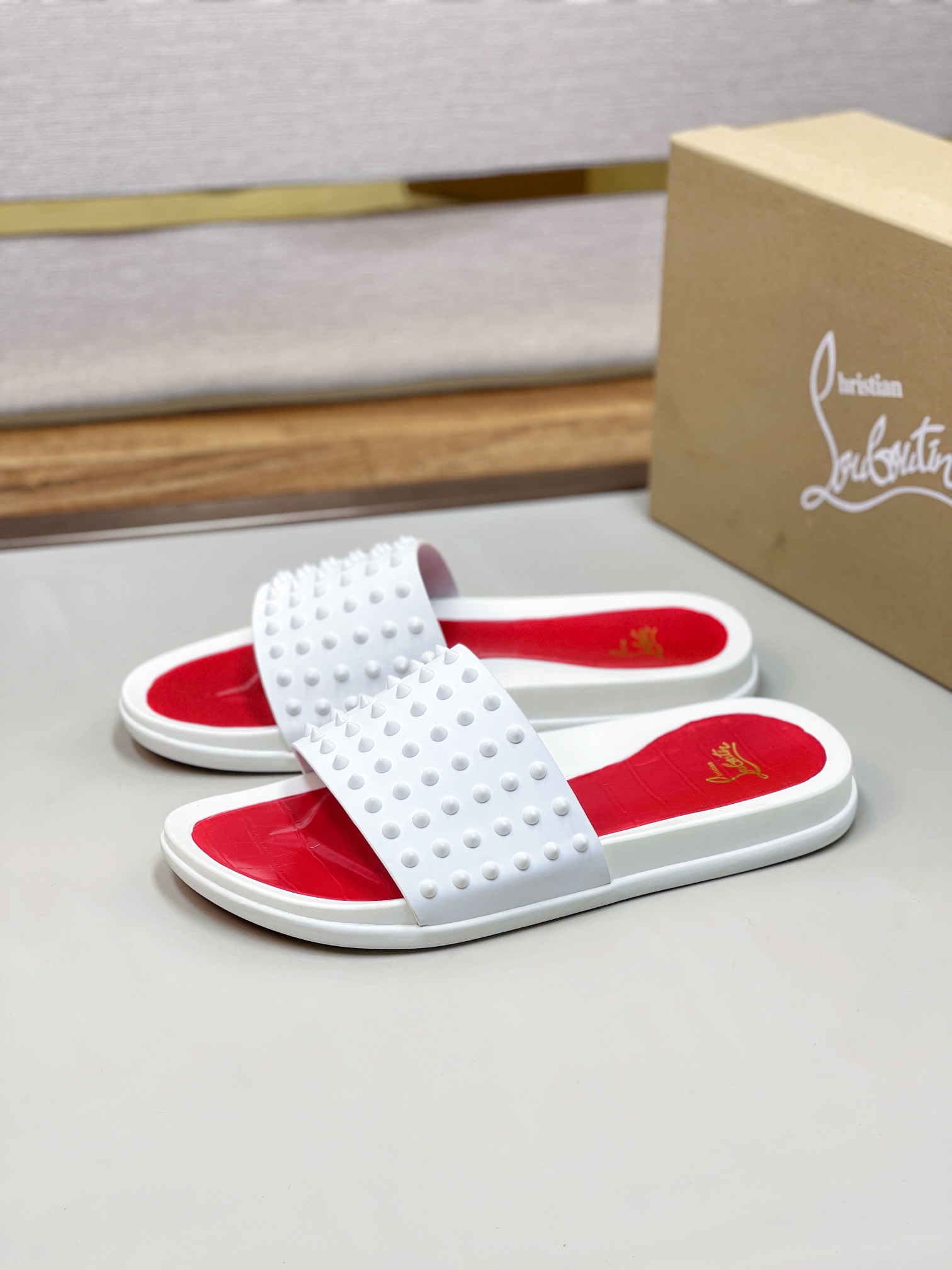 [CL zapatos inferiores rojos] tamaño 38-45 zapatillas clásicas de los hombres, el sitio web oficial 