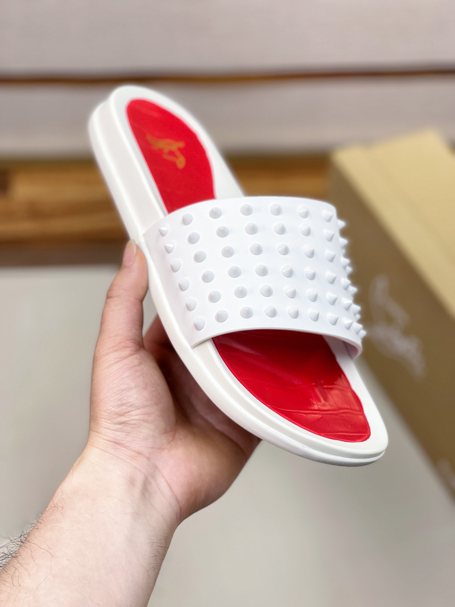 [CL zapatos inferiores rojos] tamaño 38-45 zapatillas clásicas de los hombres, el sitio web oficial 