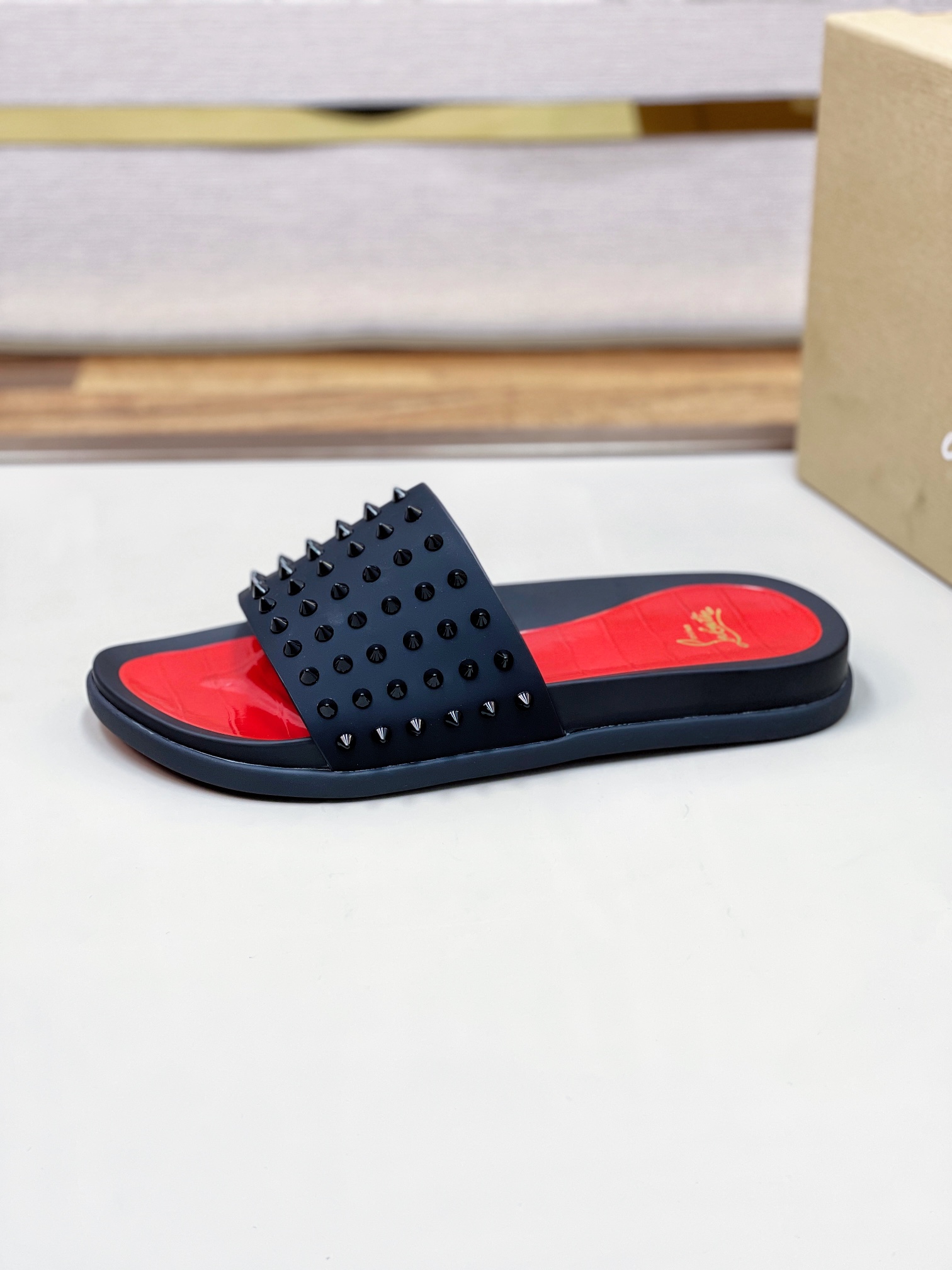 [CL zapatos inferiores rojos] tamaño 38-45 zapatillas clásicas de los hombres, el sitio web oficial 