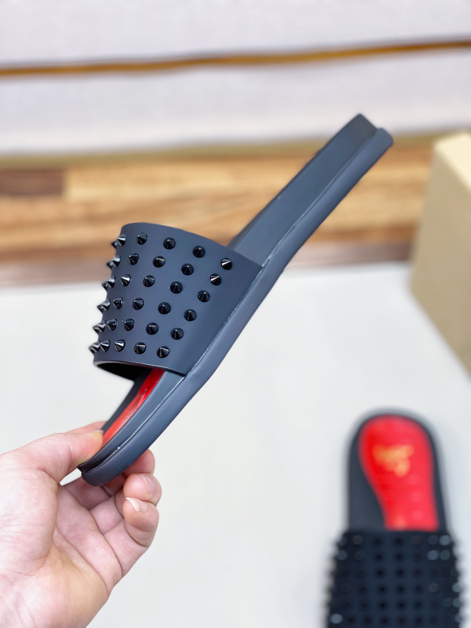 [CL zapatos inferiores rojos] tamaño 38-45 zapatillas clásicas de los hombres, el sitio web oficial 