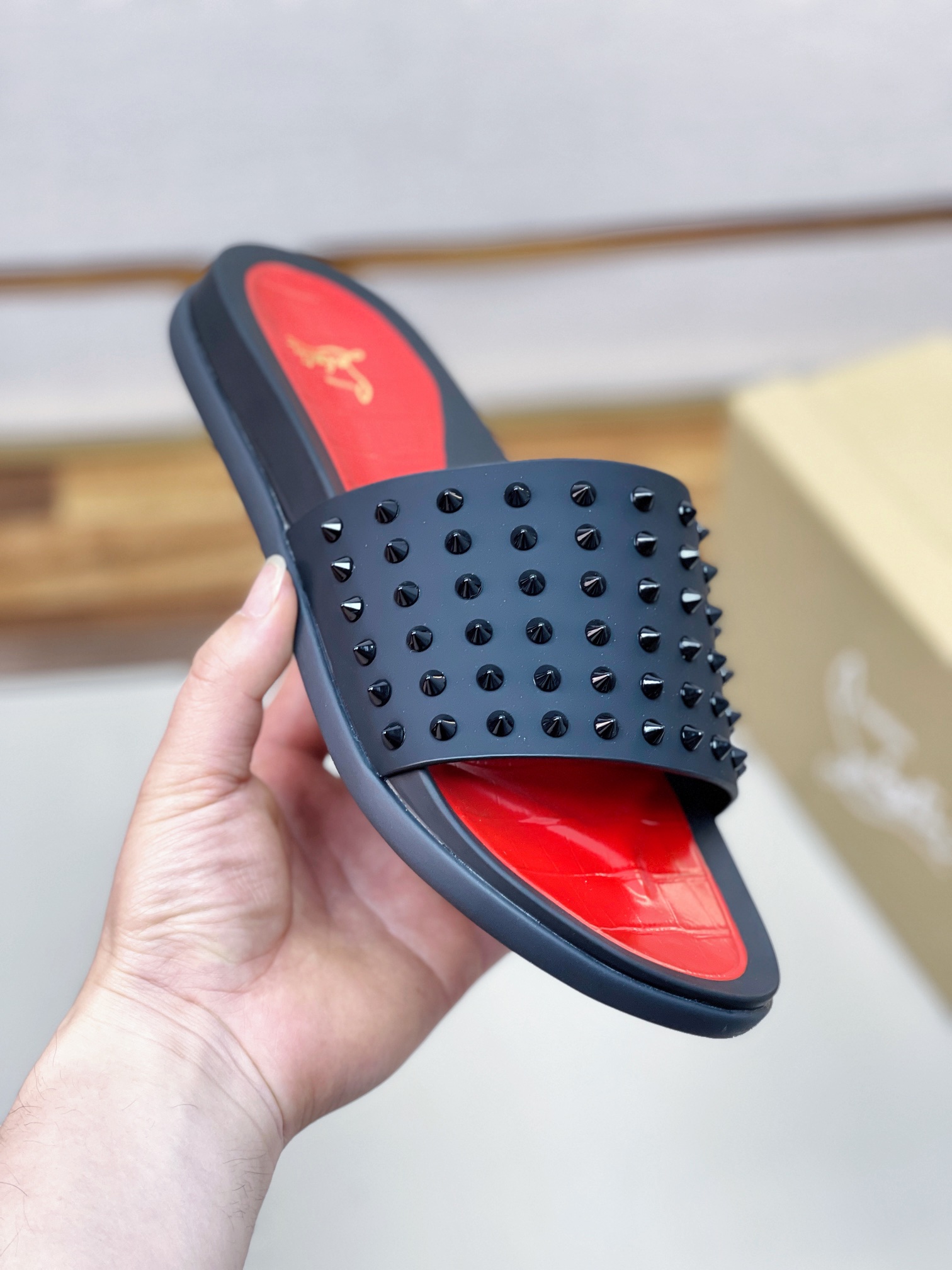 [CL zapatos inferiores rojos] tamaño 38-45 zapatillas clásicas de los hombres, el sitio web oficial 