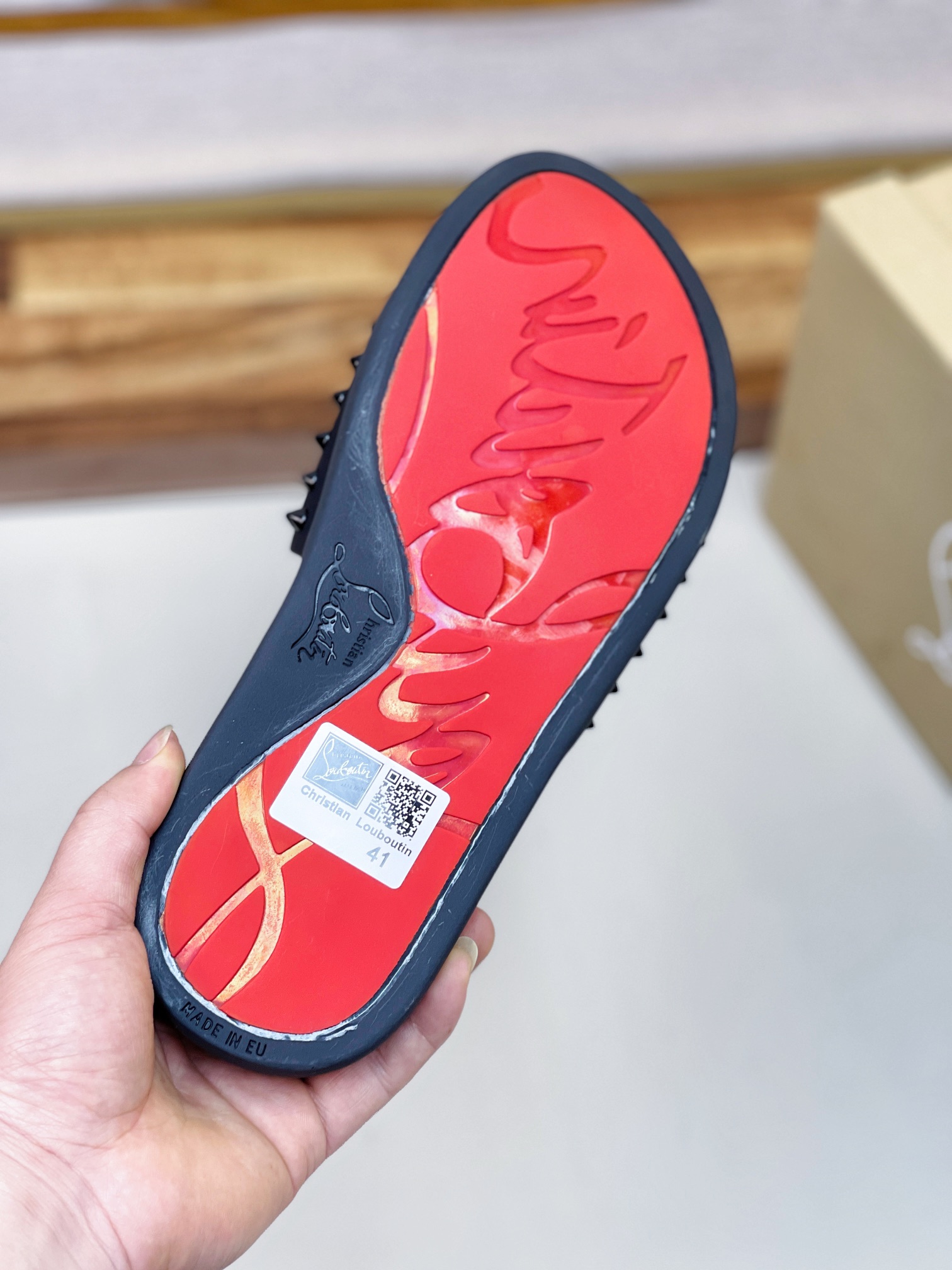 [CL zapatos inferiores rojos] tamaño 38-45 zapatillas clásicas de los hombres, el sitio web oficial 