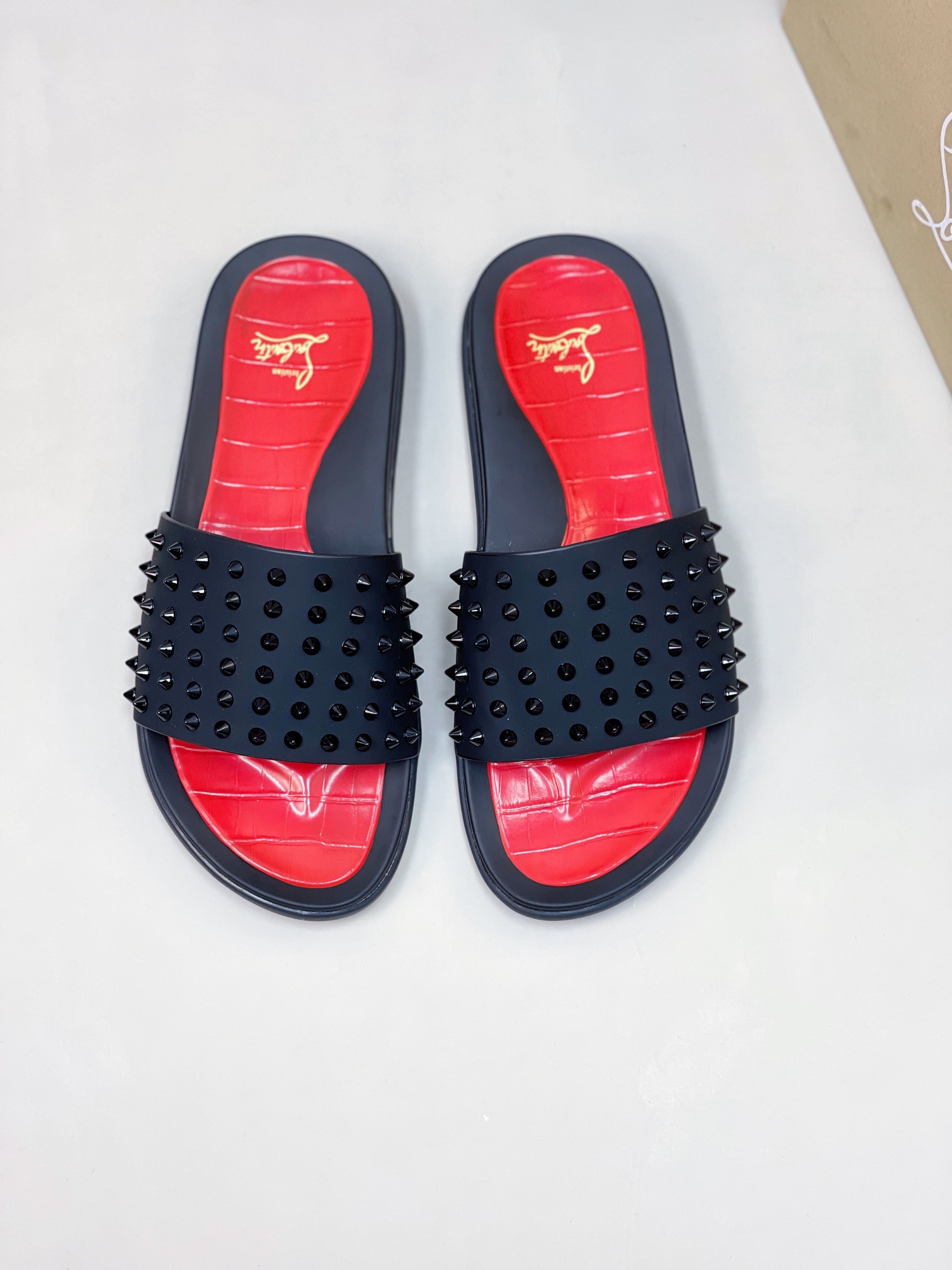 [CL zapatos inferiores rojos] tamaño 38-45 zapatillas clásicas de los hombres, el sitio web oficial