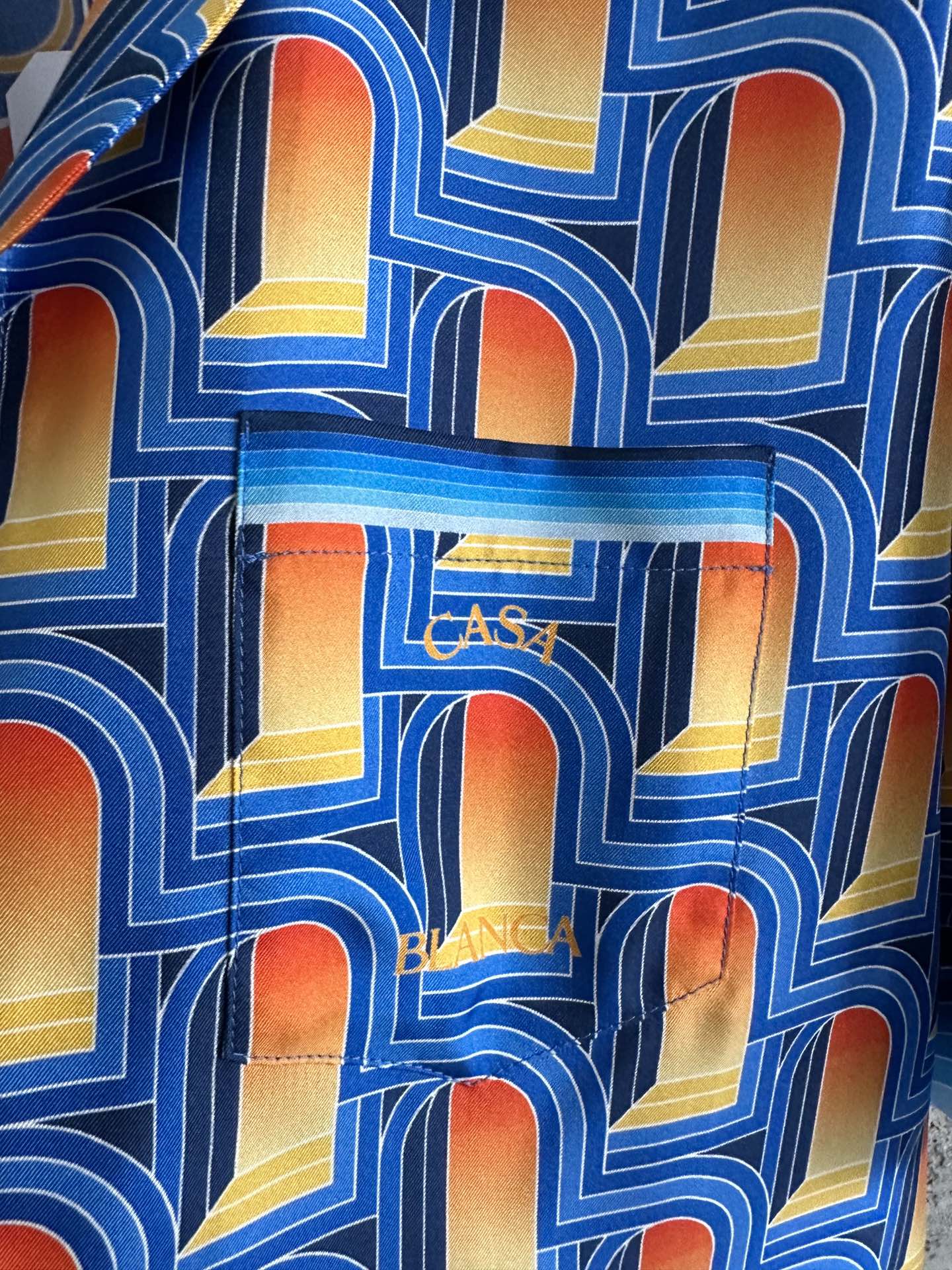 Casablanca 2023SS Arched Print Silk Short Sleeve Shirt - Limited Edition 6 i1679120986 3394 4