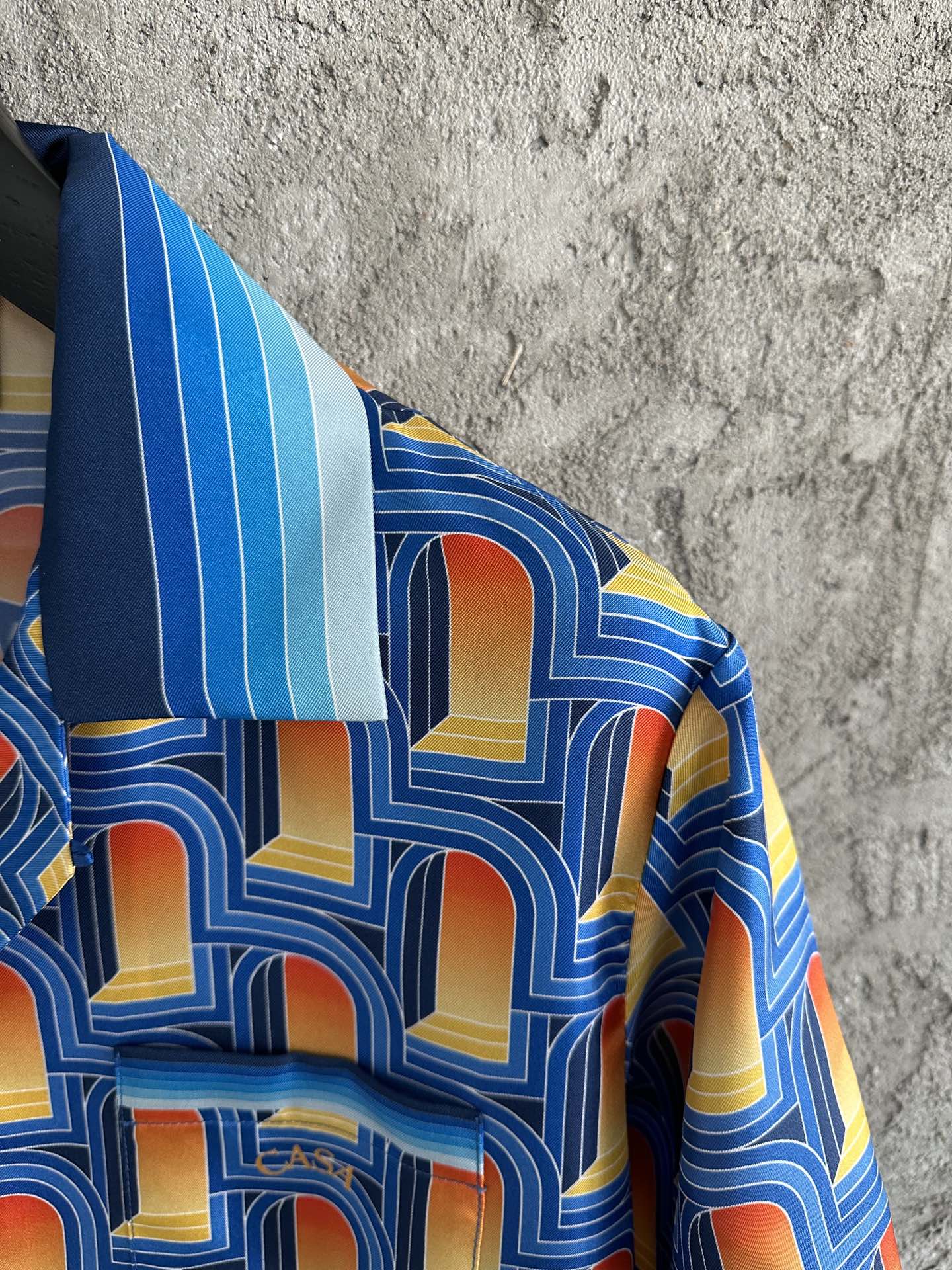 Casablanca 2023SS Arched Print Silk Short Sleeve Shirt - Limited Edition 5 i1679120986 504 3