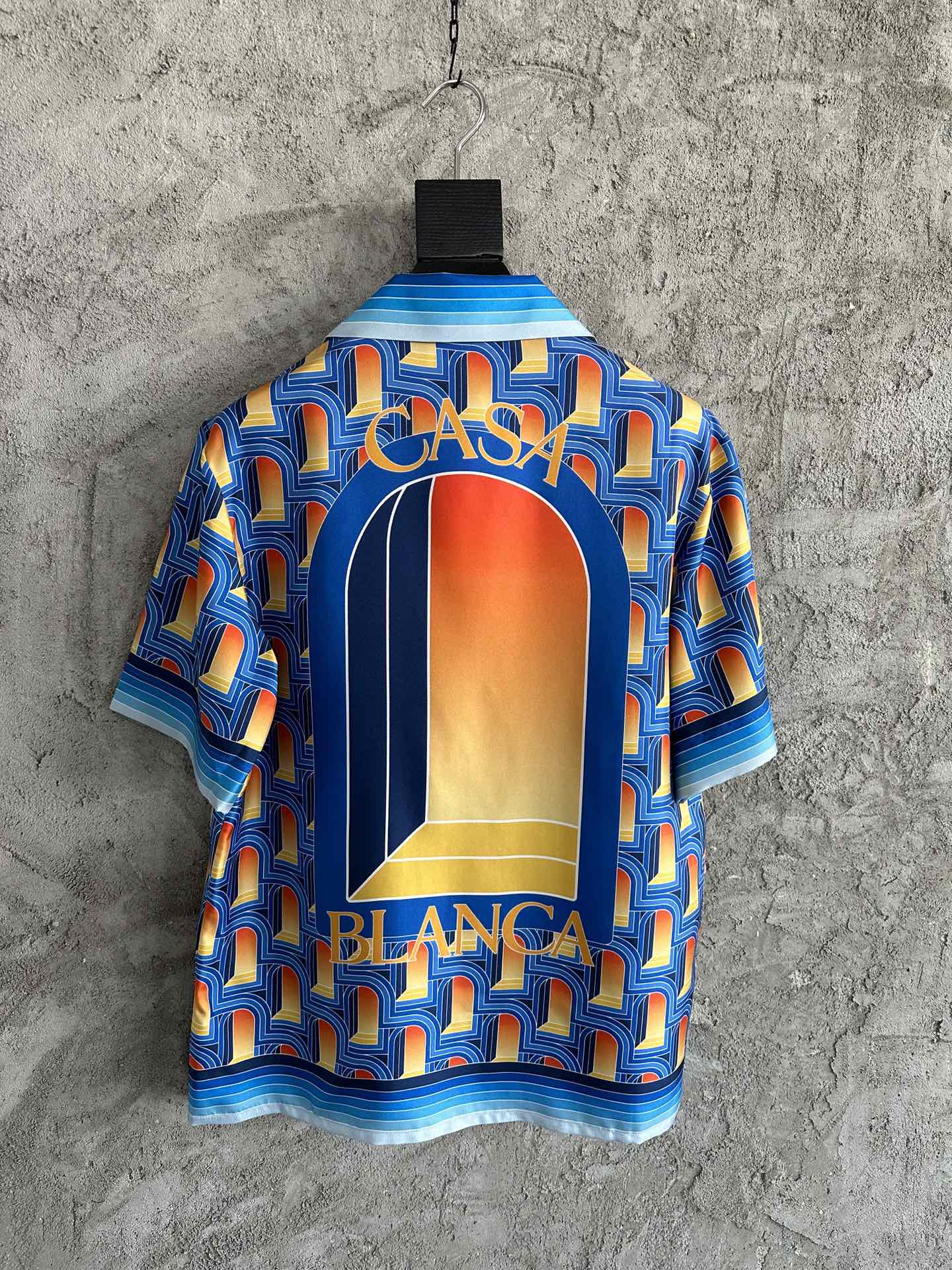 Casablanca 2023SS Arched Print Silk Short Sleeve Shirt - Limited Edition 7 i1679120986 7144 5