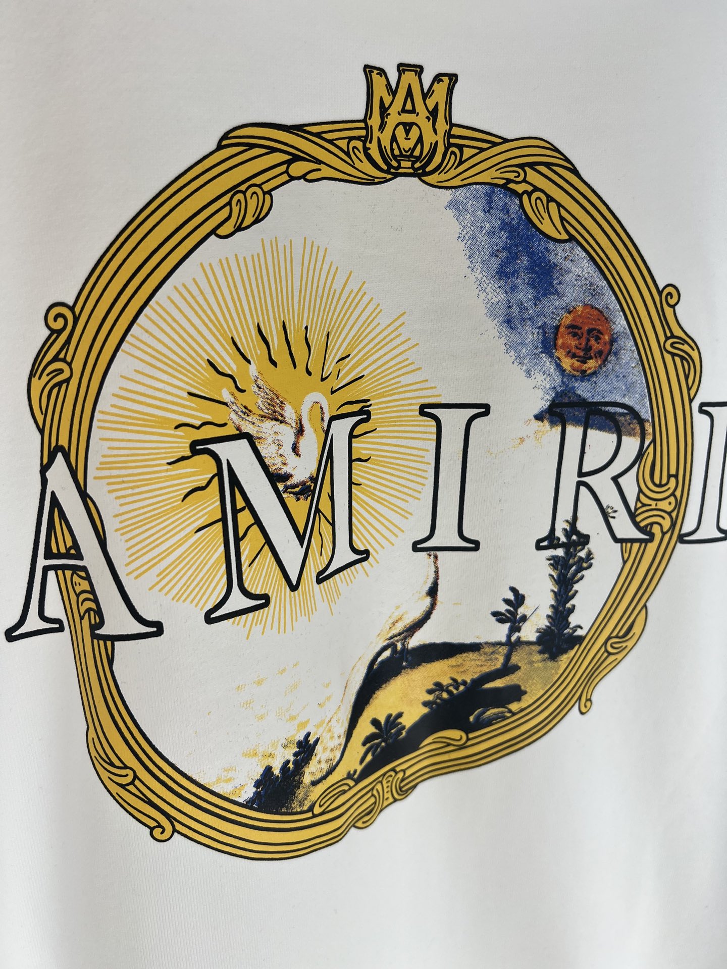 Amiri Round Neck Printed Sweatshirt Custom Terry Cotton Fabric Loose Fit 8 i1679124083 1638 7