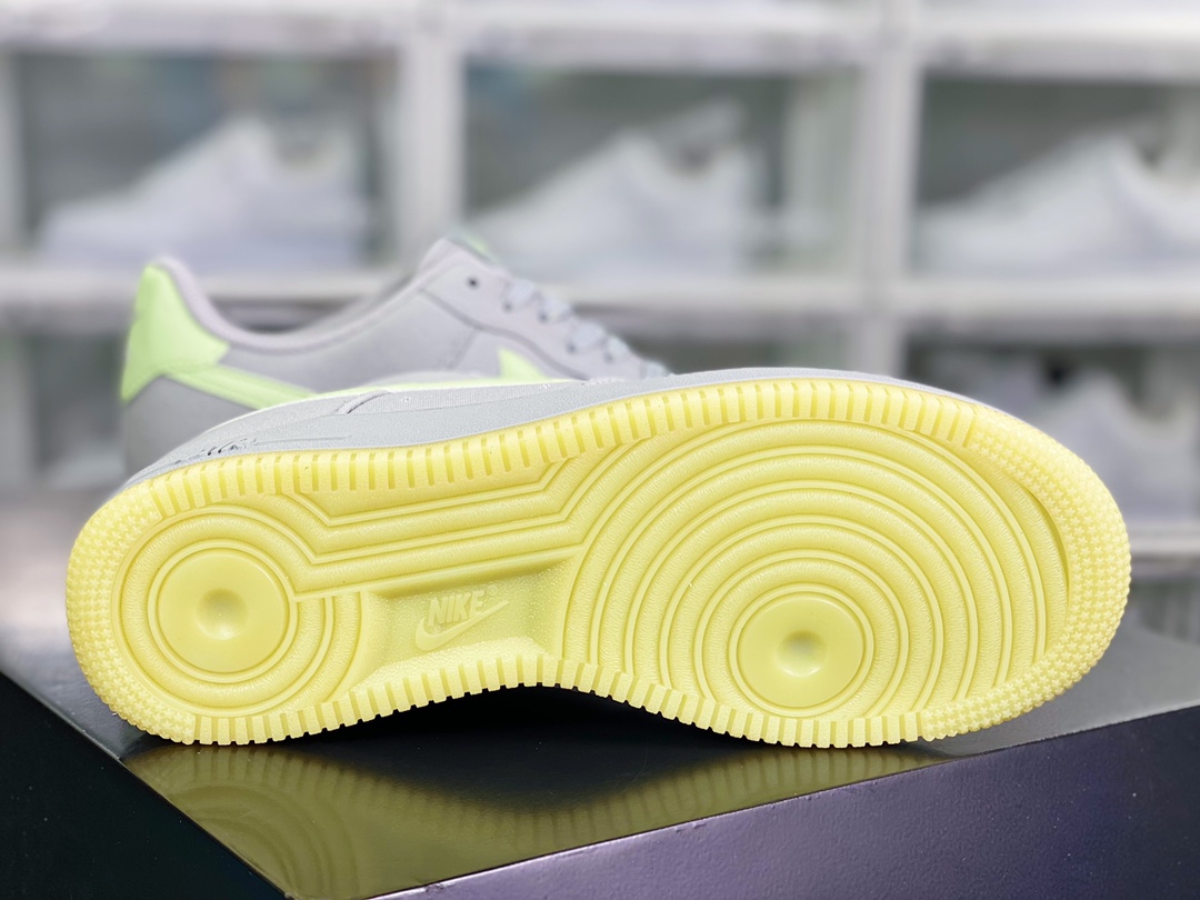 220 Air Force 1 '07 Lv8”Green/Noctilucou”空军一号经典低帮板鞋“帆布灰荧光绿夜光”315122-107