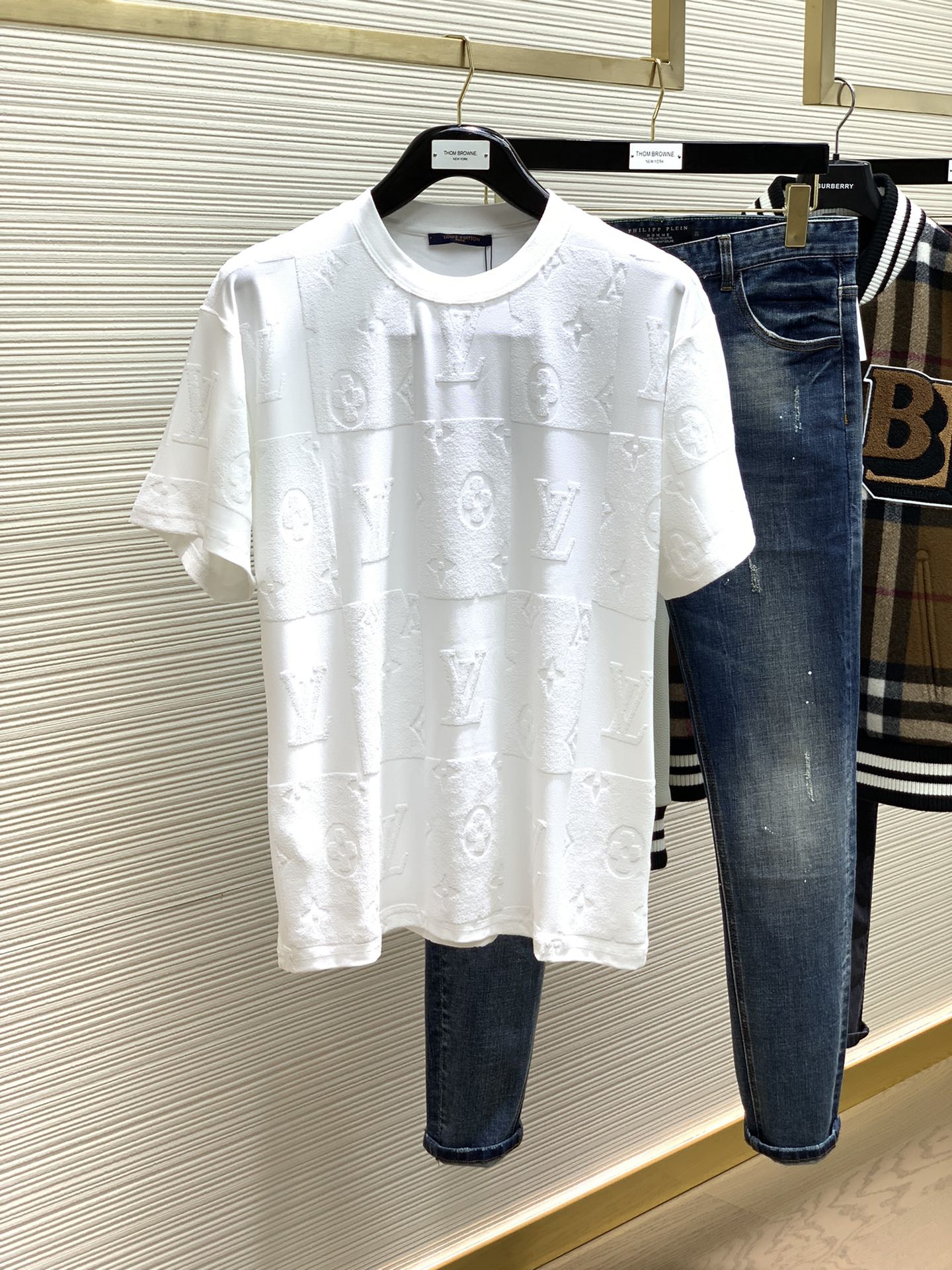 Louis Vuitton Clothing T-Shirt Printing Spring Collection Fashion Short Sleeve