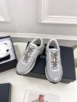 Chanel Shoes Sneakers Found Replica
 Splicing Cowhide Summer Collection Fashion Casual