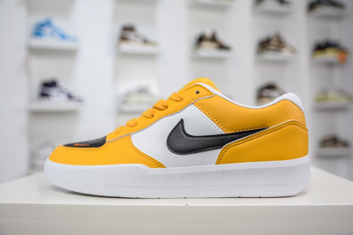 150 Nike SB Forcce 58 白黑黄 复古休闲男女板鞋 DH7505-700