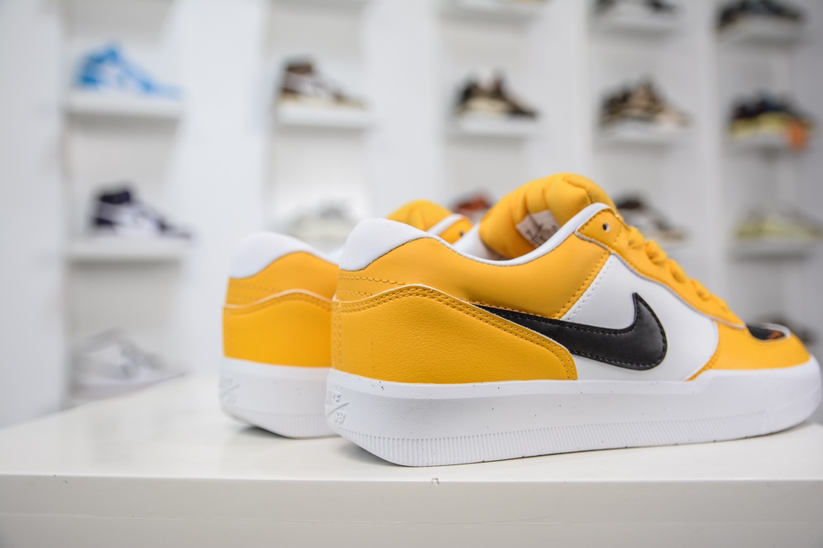150 Nike SB Forcce 58 白黑黄 复古休闲男女板鞋 DH7505-700