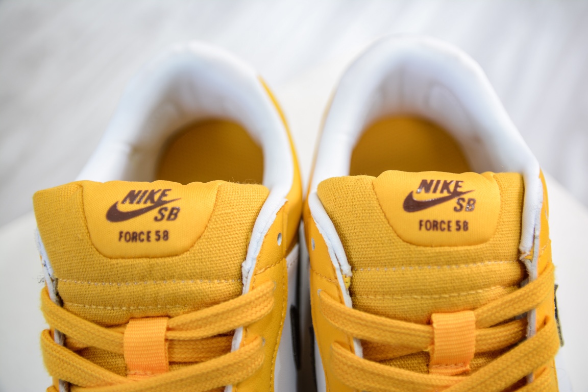 150 Nike SB Forcce 58 白黑黄 复古休闲男女板鞋 DH7505-700