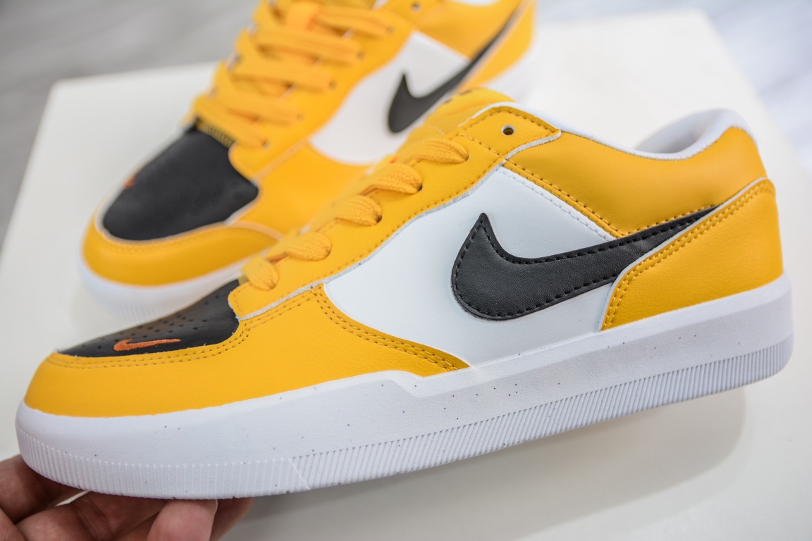 150 Nike SB Forcce 58 白黑黄 复古休闲男女板鞋 DH7505-700