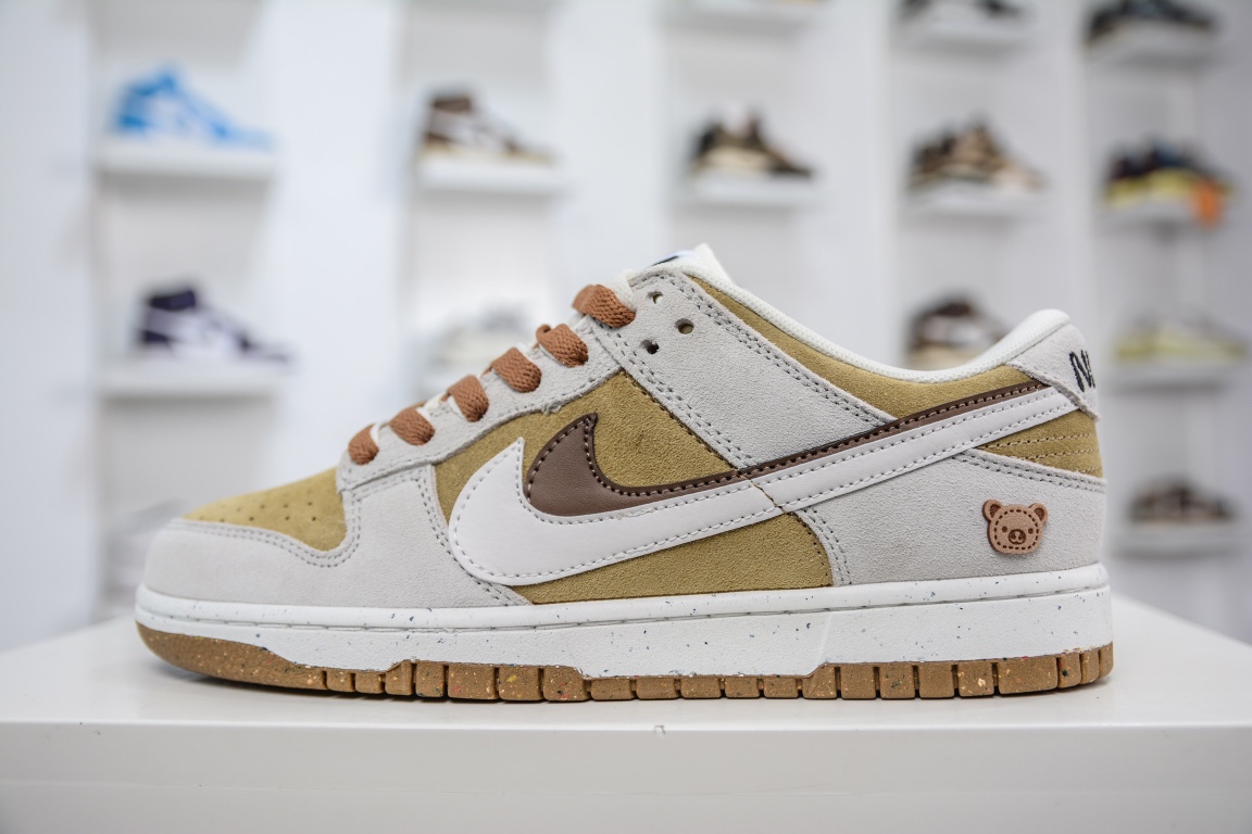 200 Nike SB Dunk Low SE”85 Double Swoosh/Grey/Pink/Bear” 兔年限定DO9457-100