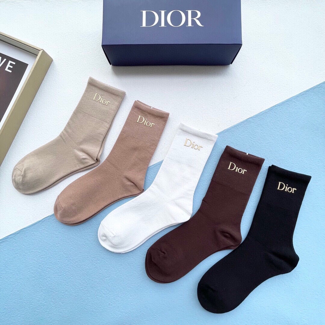配包装一盒五双Dior迪奥️D家新品