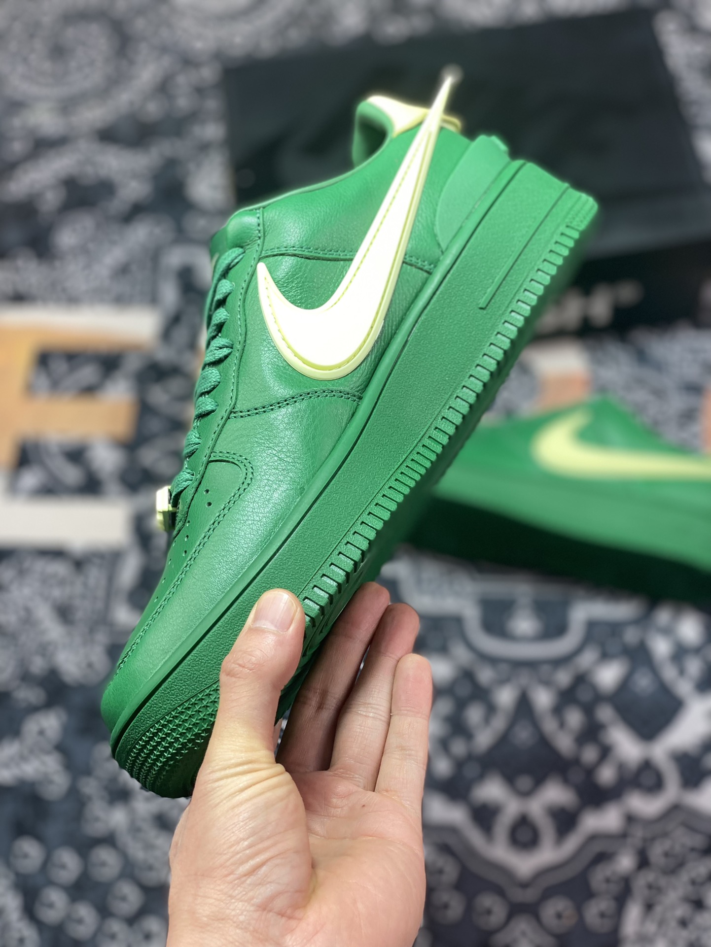 400 AMBUSH x Nike Air Force 1 Low SP”Pine Green/Yellow”空军一号DV3464-300