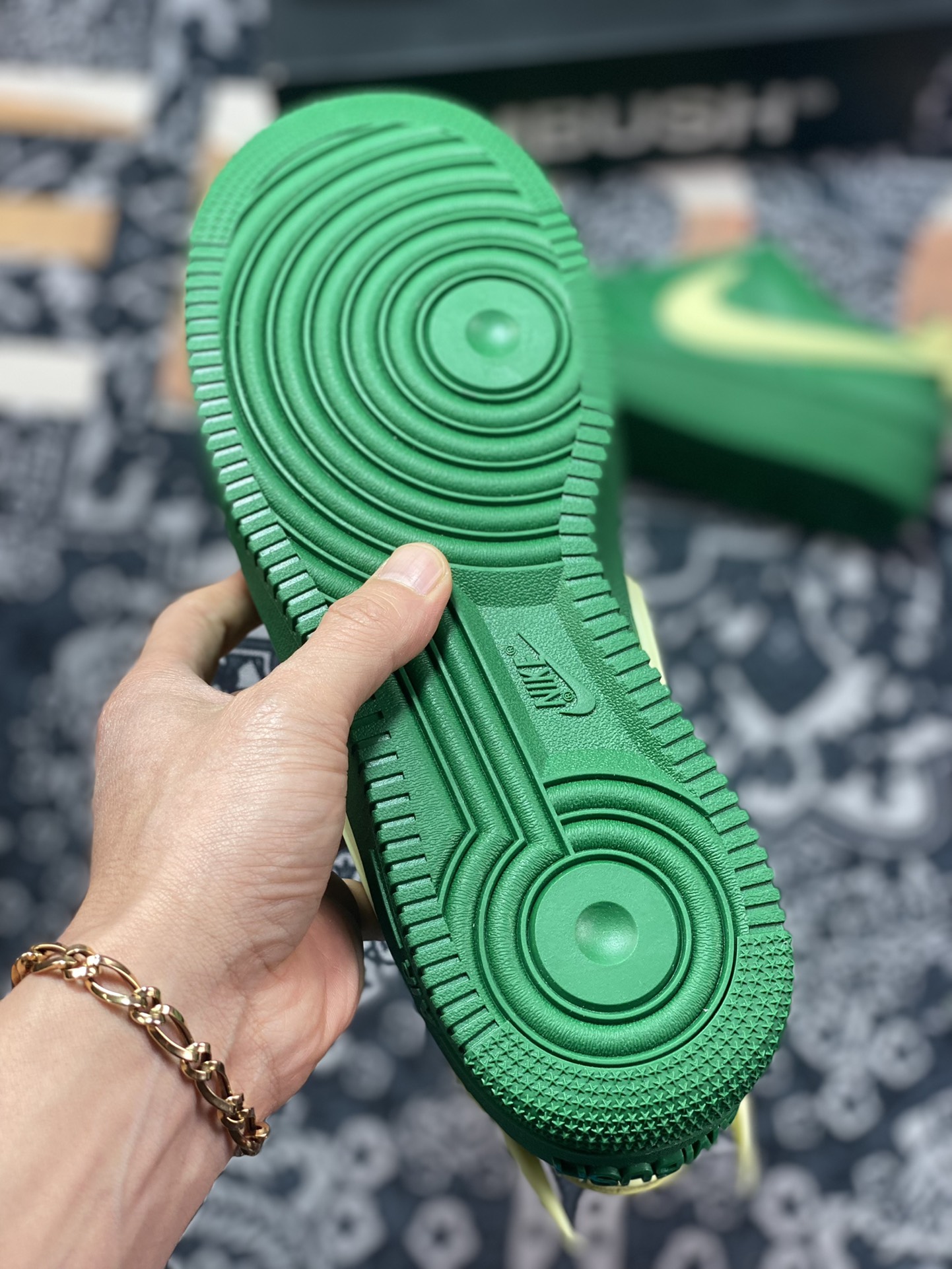 400 AMBUSH x Nike Air Force 1 Low SP”Pine Green/Yellow”空军一号DV3464-300