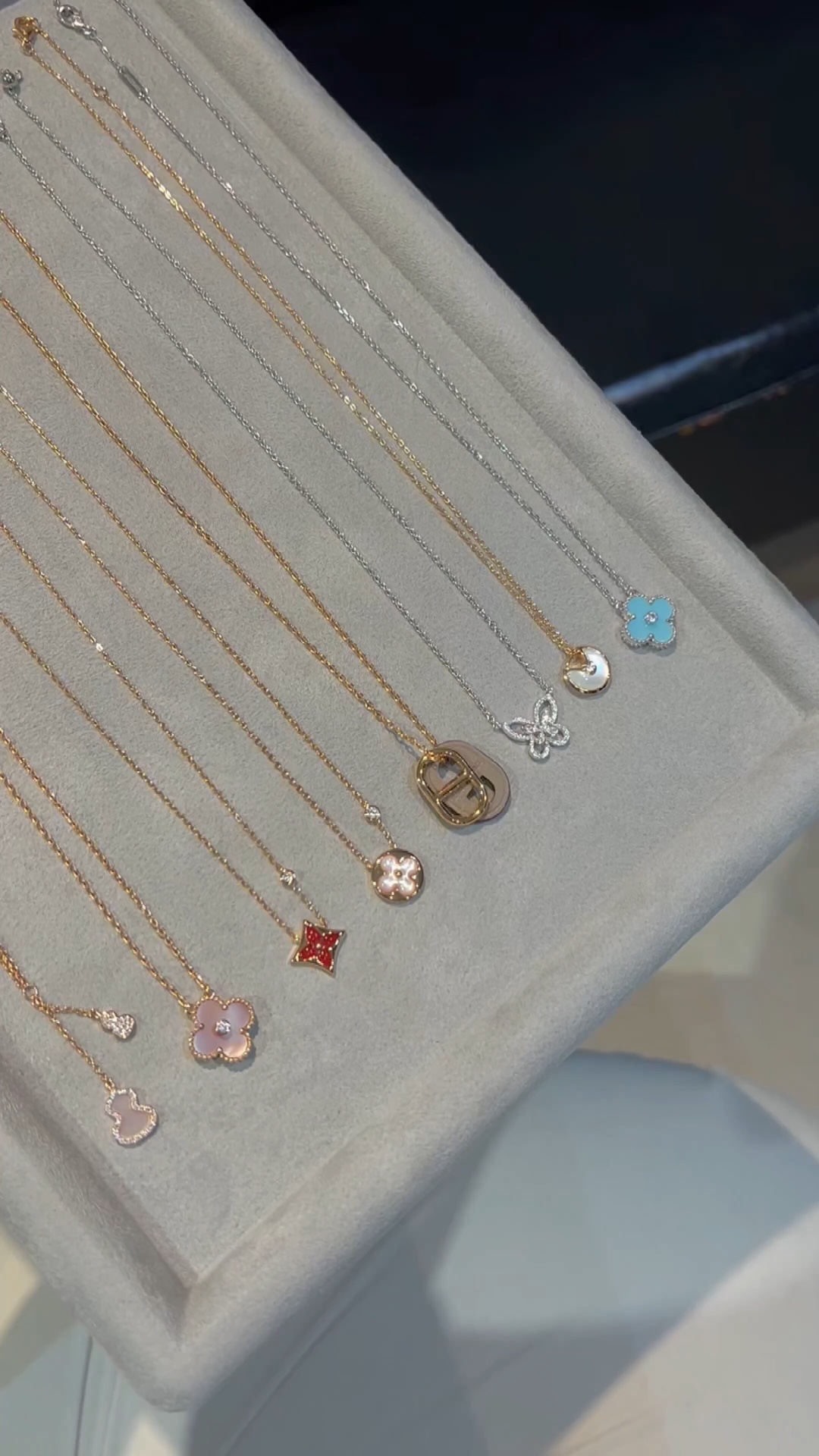 Bvlgari necklace, LV necklace, VCA necklace