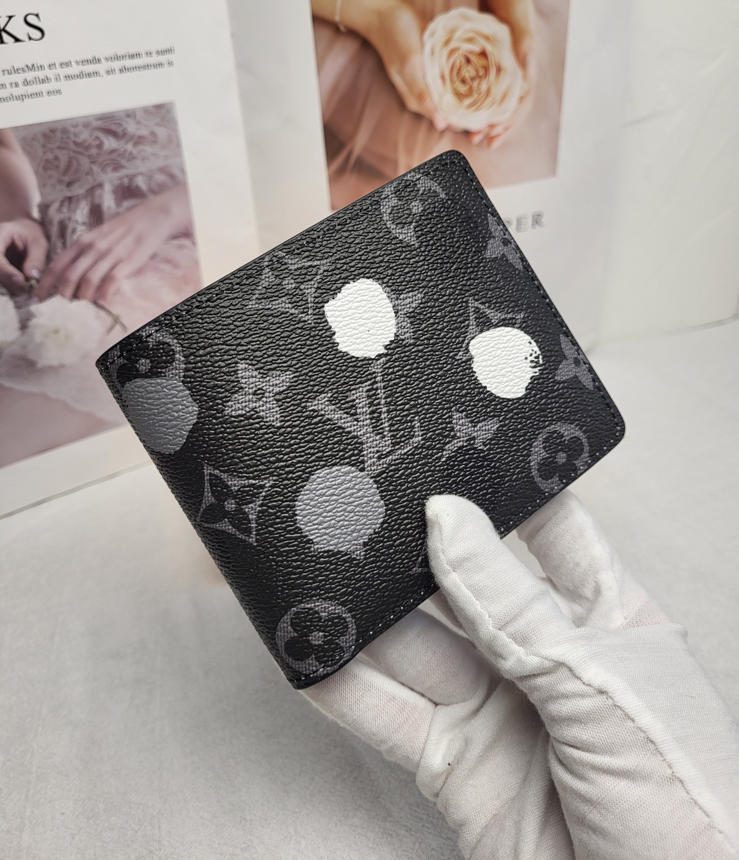 Premium Leather Bifold Wallet Back View