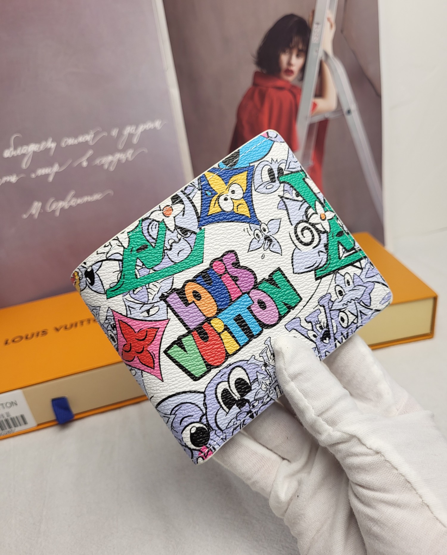 Elegant Leather Bifold Wallet Back View