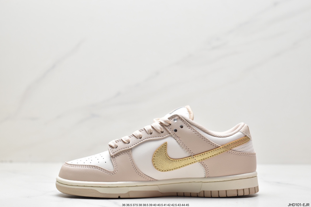 190 Nike SB Dunk Low”“Gold Swoosh”扣篮系列低帮板鞋“杏白金钩” DX5930-001