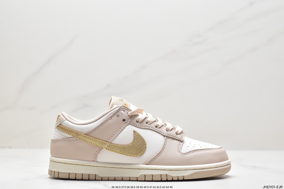 190 Nike SB Dunk Low”“Gold Swoosh”扣篮系列低帮板鞋“杏白金钩” DX5930-001