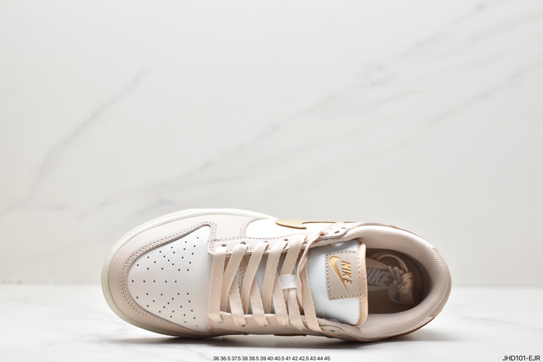 190 Nike SB Dunk Low”“Gold Swoosh”扣篮系列低帮板鞋“杏白金钩” DX5930-001