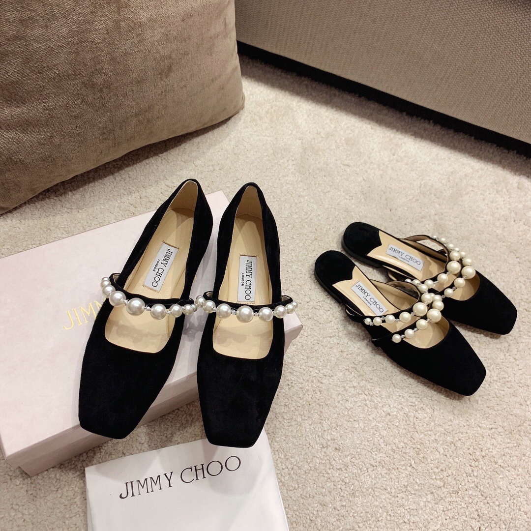 Jimmy Choo Rosalia Pearls Ballet Shoes: Luxury and Comfort in Every Step - 图片 2