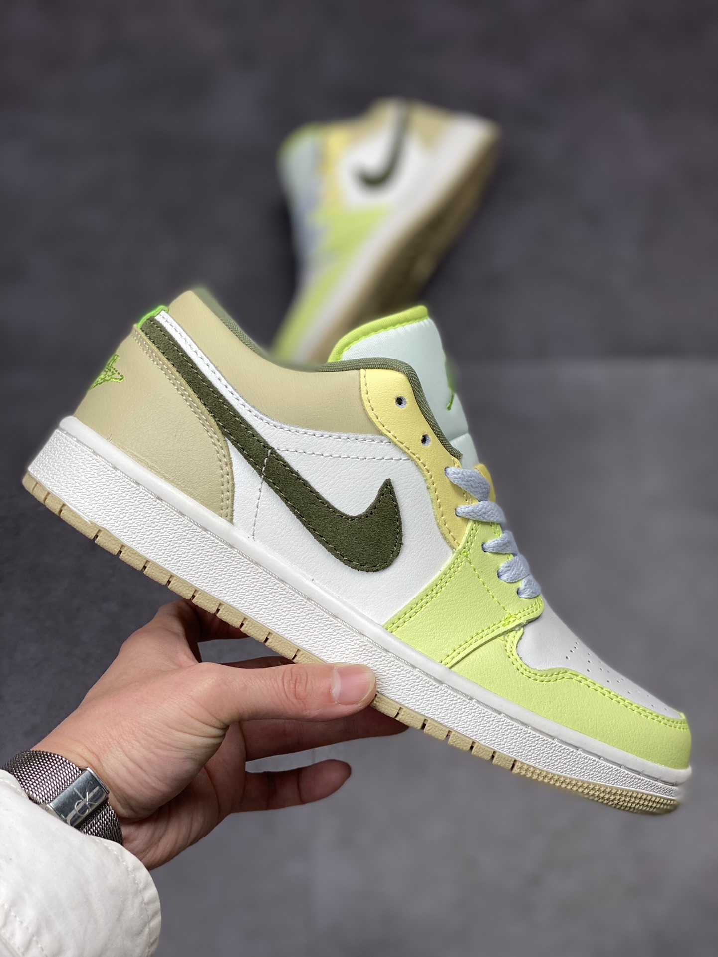 200 Air Jordan 1 Low 白绿脚趾 AJ1乔1低帮休闲板鞋 FD9906-131
