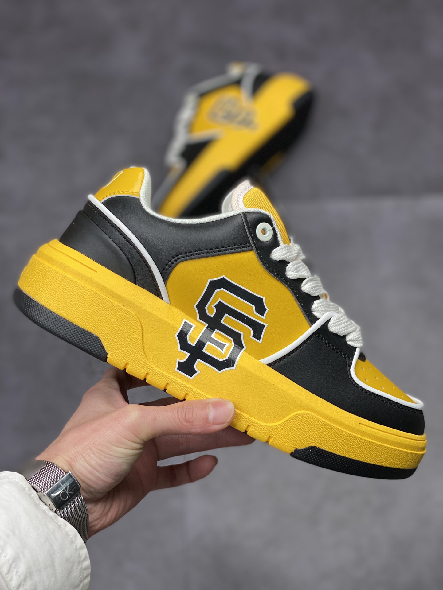 MLB NY printed Internet celebrity dad shoes with 6cm height increase, original factory original file data development 3ASXCLB3N (GP002C)