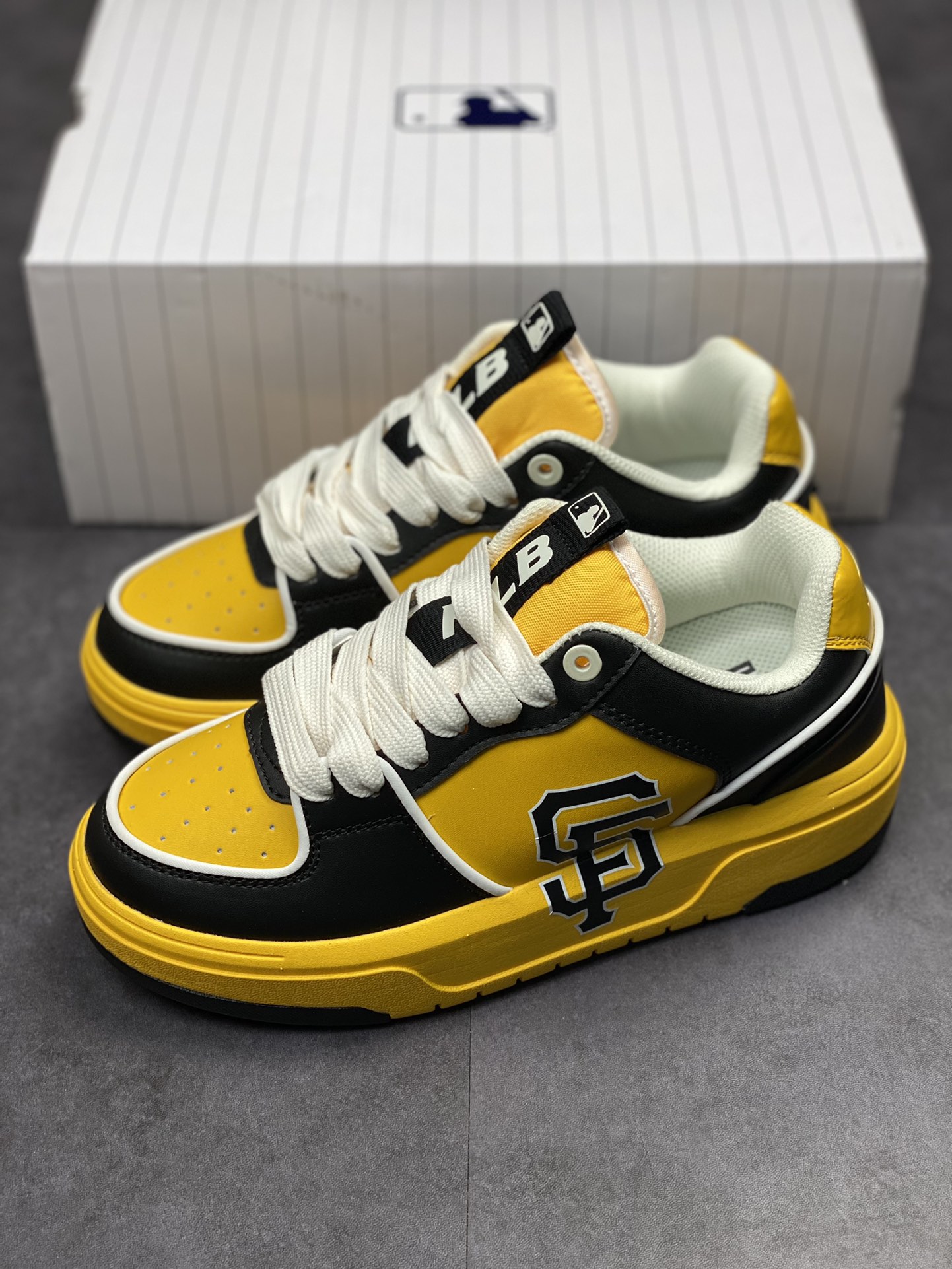 MLB NY printed Internet celebrity dad shoes with 6cm height increase, original factory original file data development 3ASXCLB3N (GP002C)