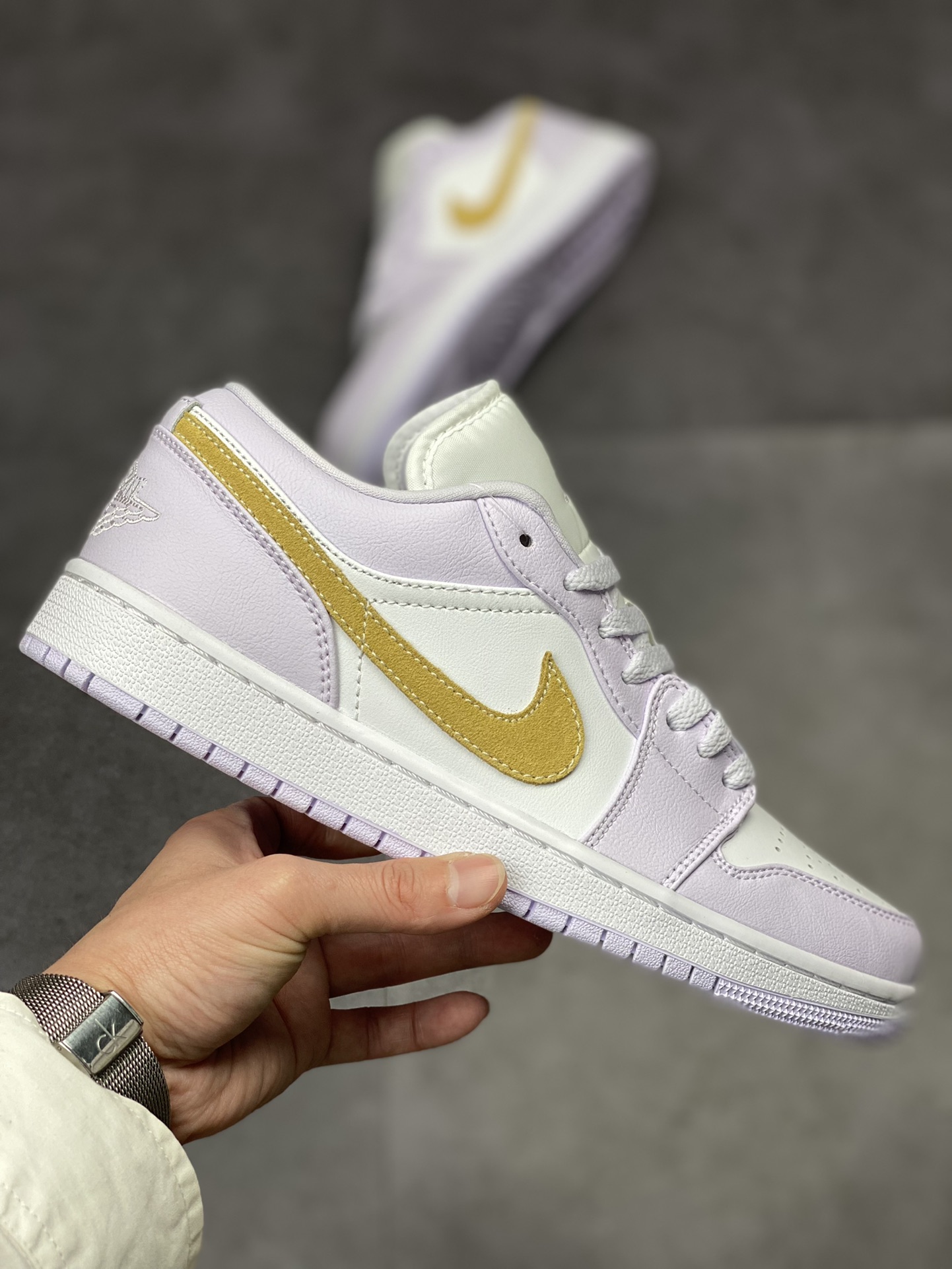 200 Air Jordan 1 Low 白紫金钩 AJ1乔1低帮休闲板鞋 DC0774-501
