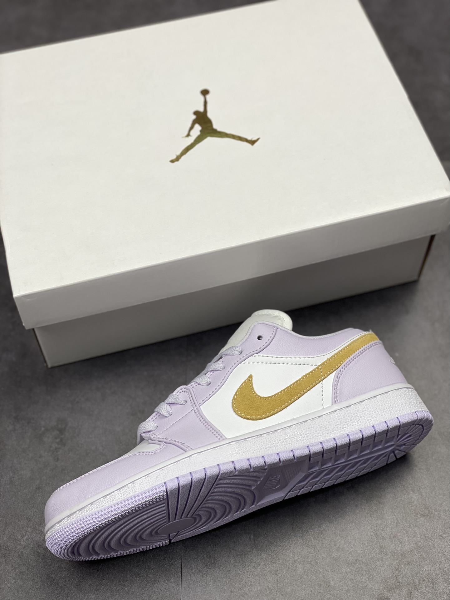 200 Air Jordan 1 Low 白紫金钩 AJ1乔1低帮休闲板鞋 DC0774-501