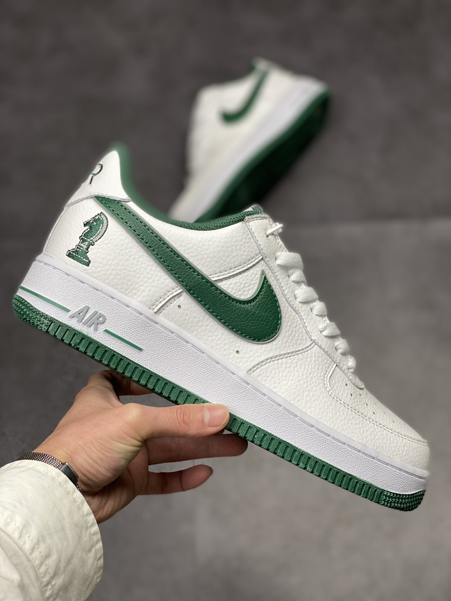 210 Nike Air Force 1 Low 07 白绿 马头刺绣 FB9128-100