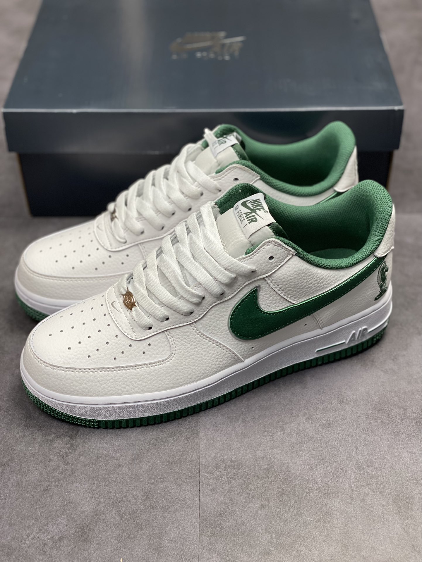 210 Nike Air Force 1 Low 07 白绿 马头刺绣 FB9128-100