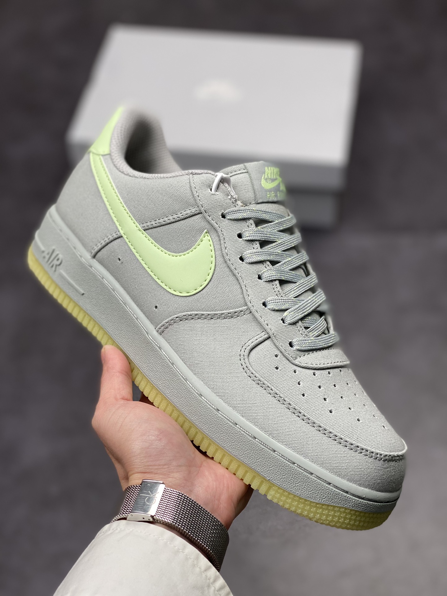 210 Nike Air Force 1 Low 07 灰绿夜光侠 315122-107