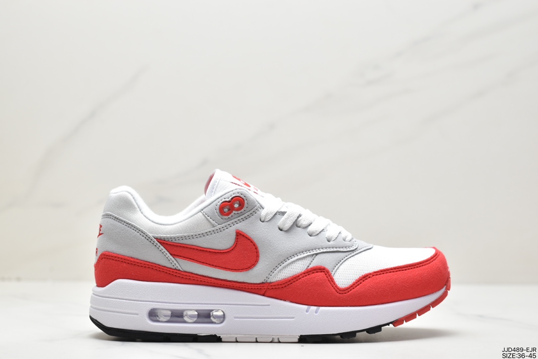 130 Nike Air Max Anniversary OG 1复古气垫百搭慢跑鞋“校园白红”908375-103