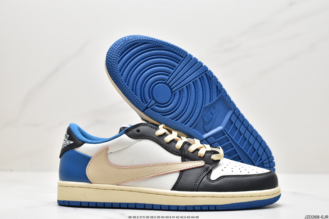 140 Travis Scott x Air Jordan 1 Low AJ1 乔丹1代低帮篮球鞋/TS联名深棕倒钩 CQ4277-001