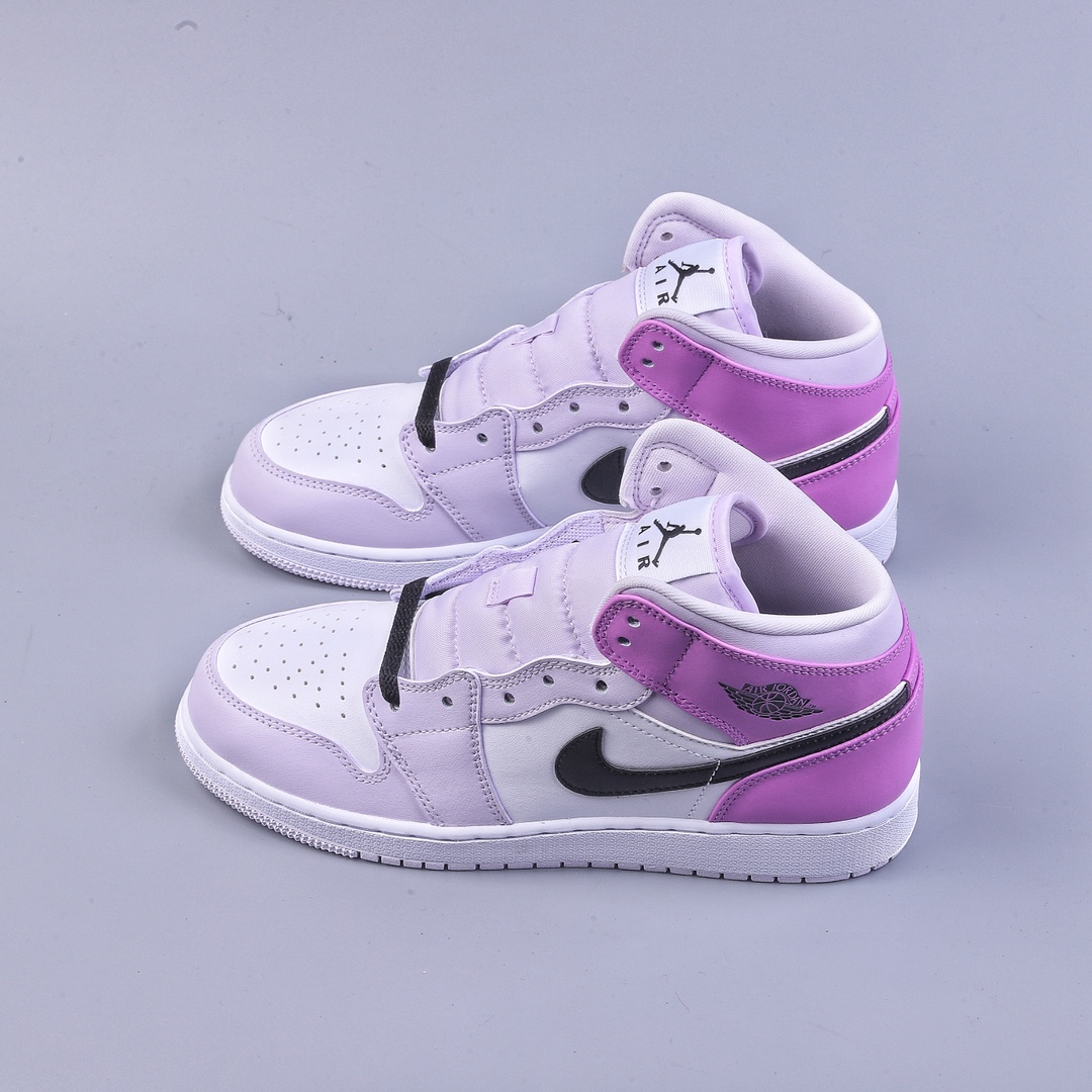 DT版Air Jordan 1 Mid白粉紫DQ8423-501
