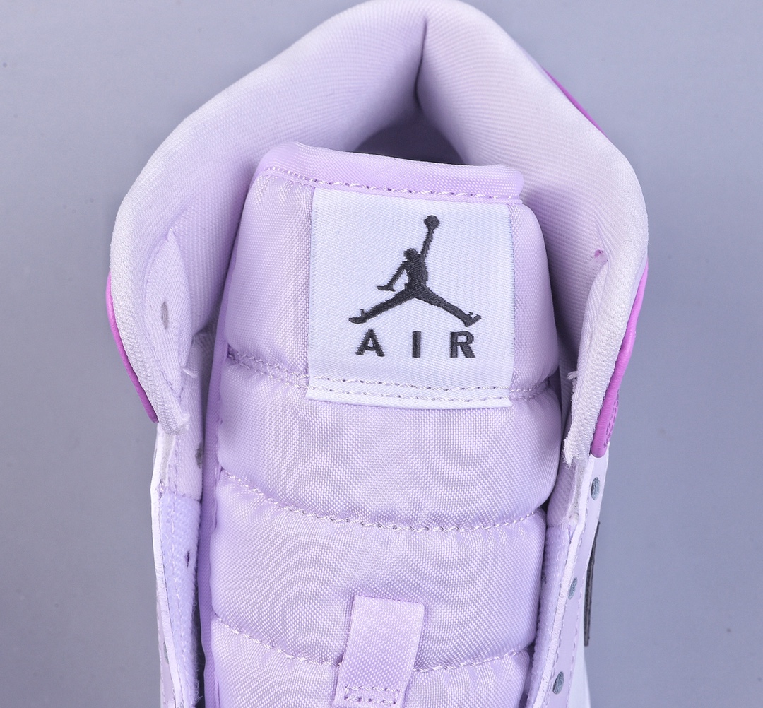 DT版Air Jordan 1 Mid白粉紫DQ8423-501