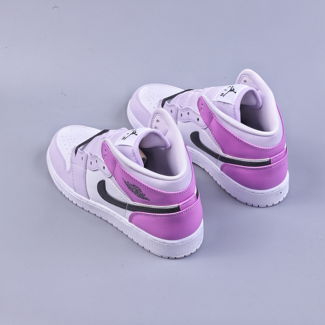 DT版Air Jordan 1 Mid白粉紫DQ8423-501